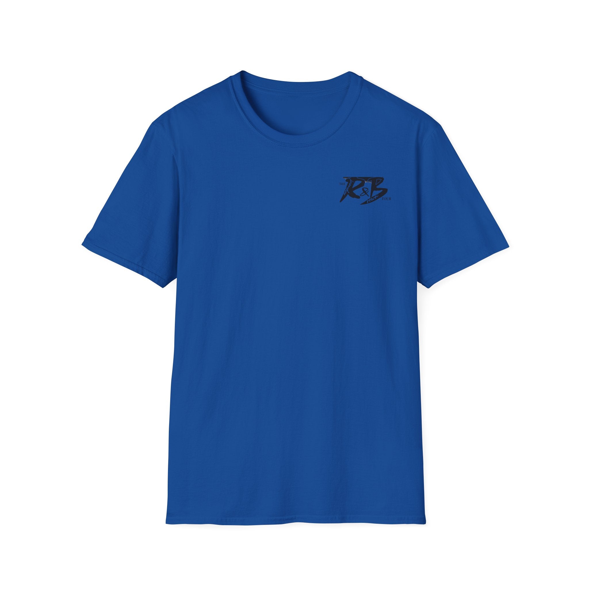 R&B Minimalist Logo T-Shirt — Retro Script Chest Print