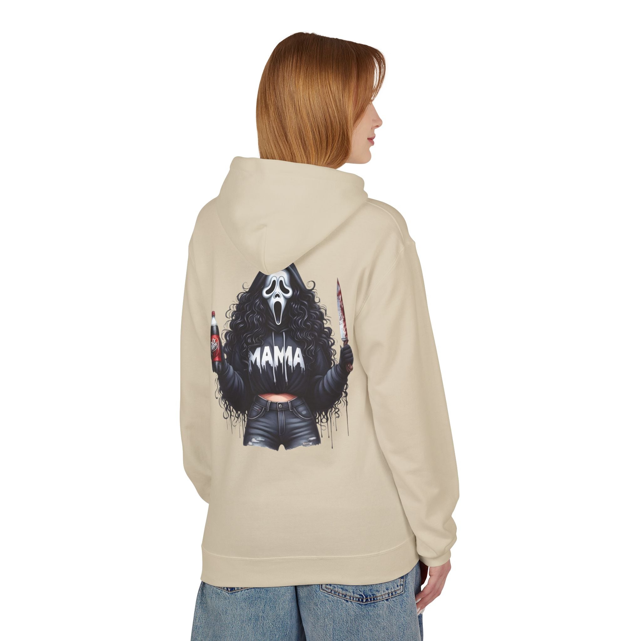 Horror Mama Hoodie — 'What's Your Favorite Scary Movie?' Graphic Hooded Sweatshirt