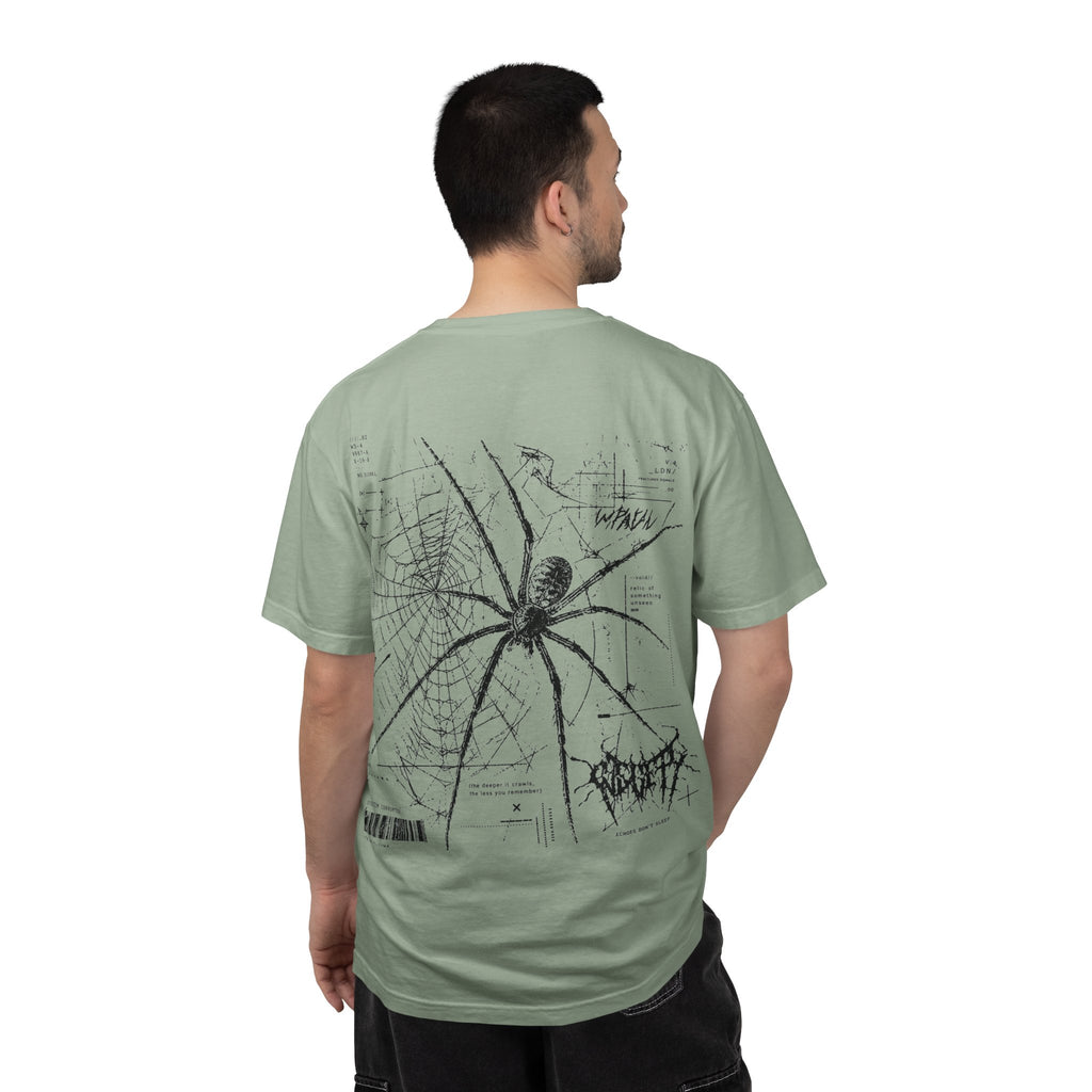 Spider Web Graphic T‑Shirt — Black Line Art Spiderback Tee
