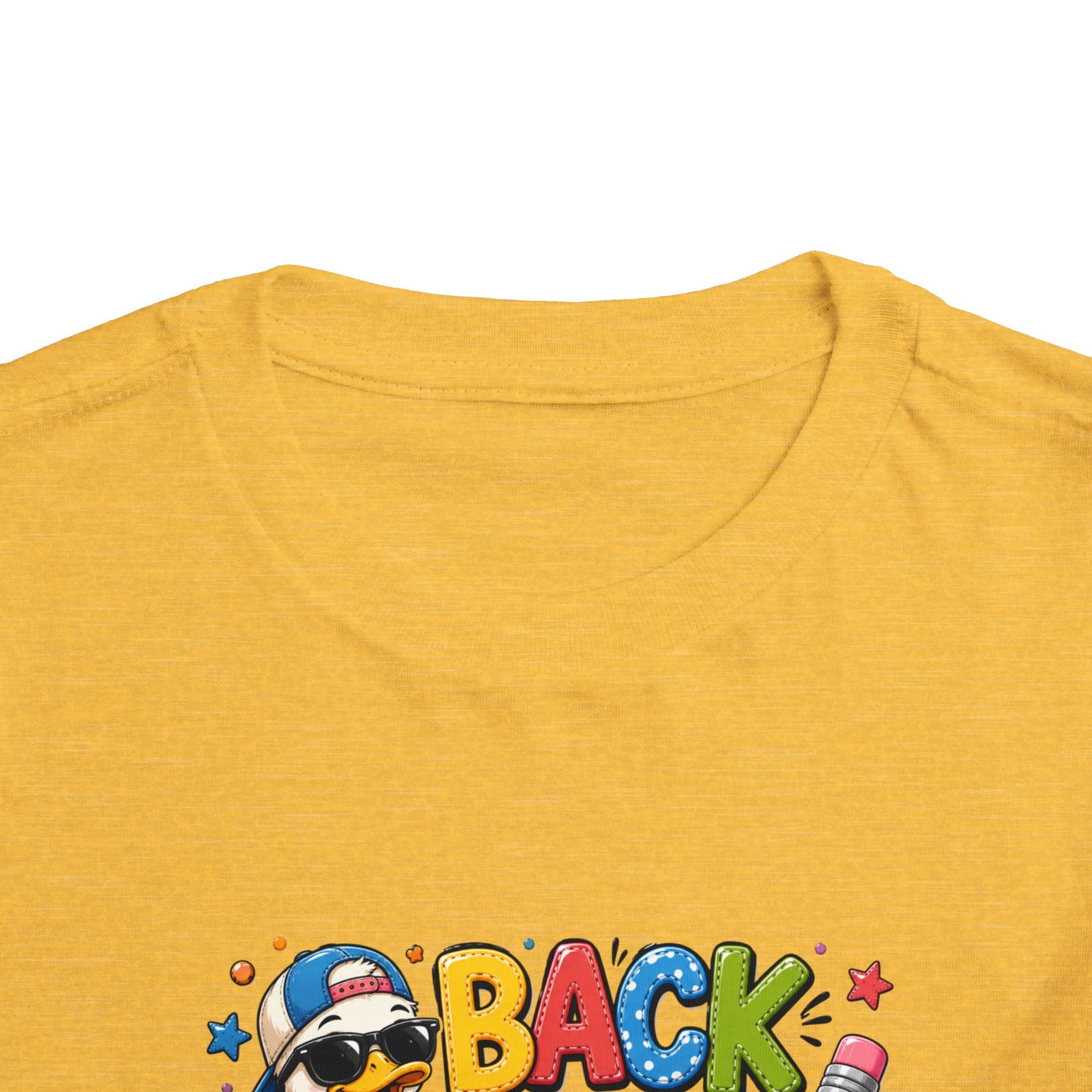 Back to School Toddler Tee — Cute Penguin School Bus Design