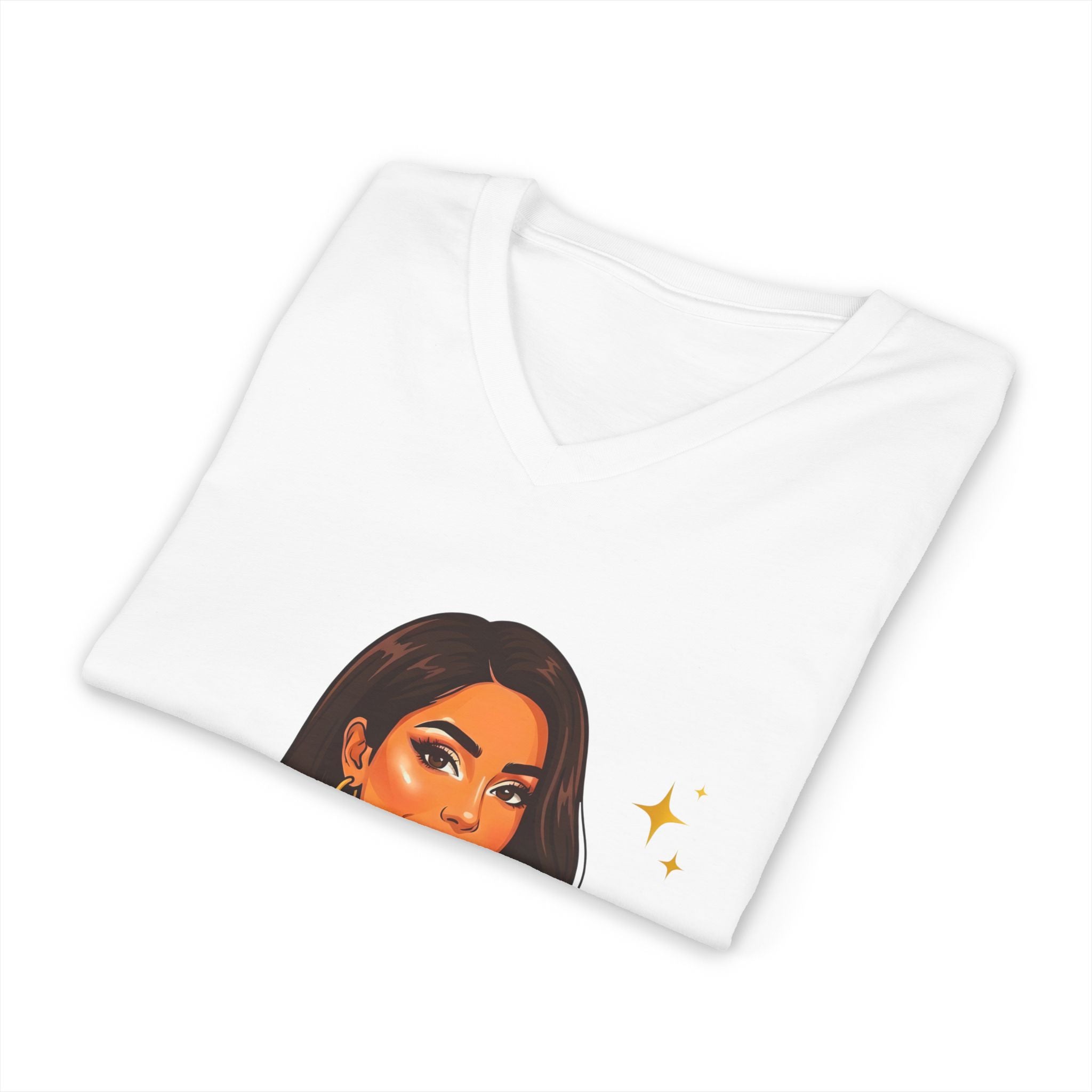 Believe In You V-Neck Tee — Inspirational Woman Graphic T‑Shirt