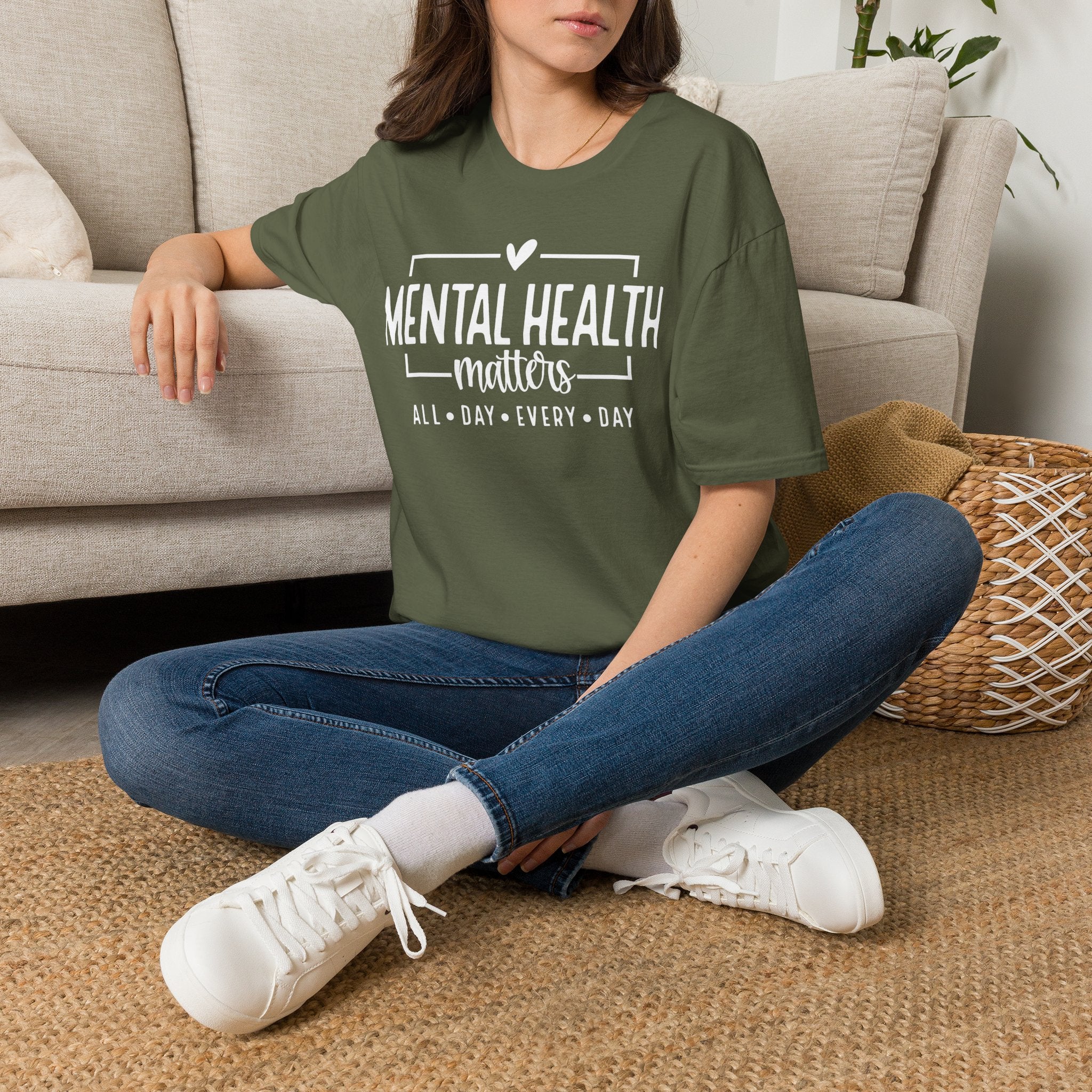 Mental Health Matters T-Shirt — "All Day • Every Day" Awareness Tee
