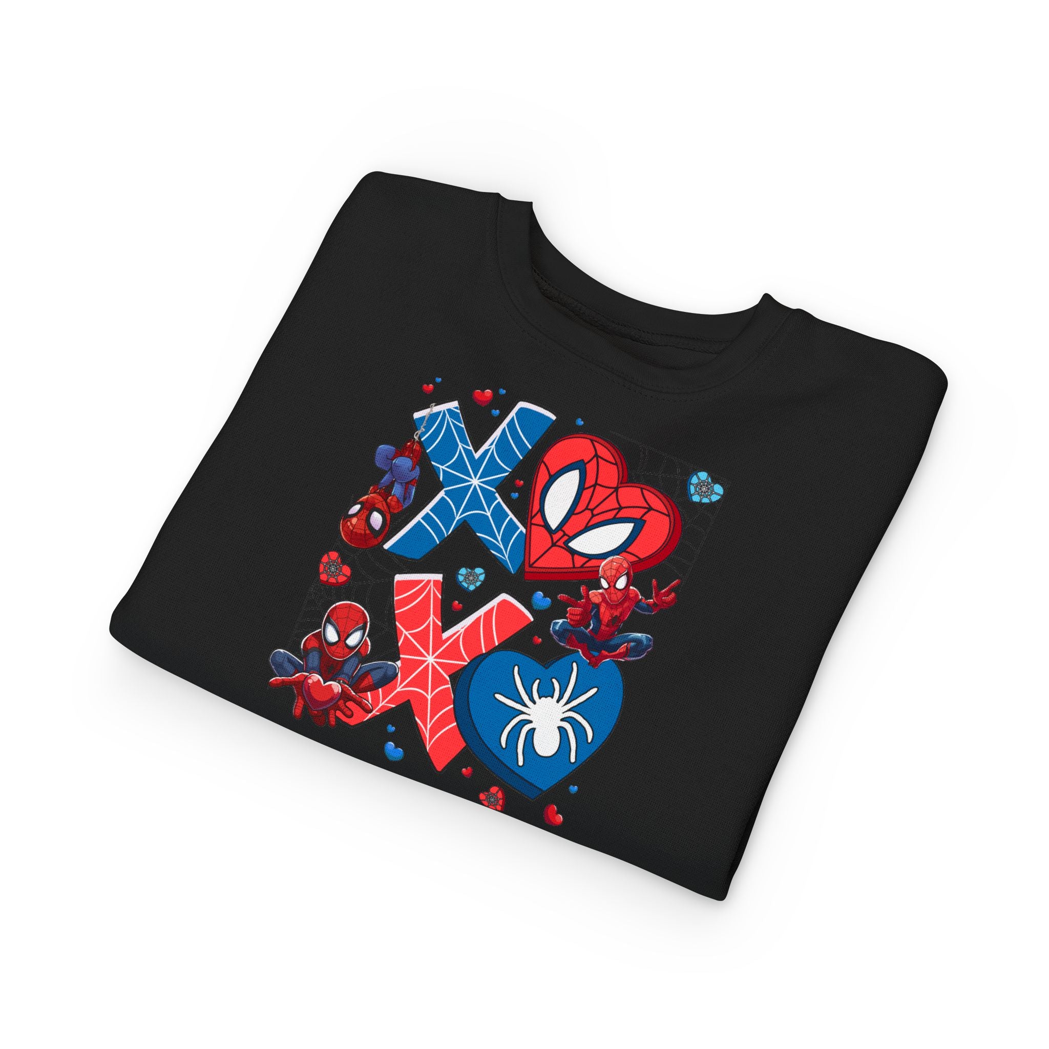 Spiderman Heart Valentines Toddler Sweatshirt