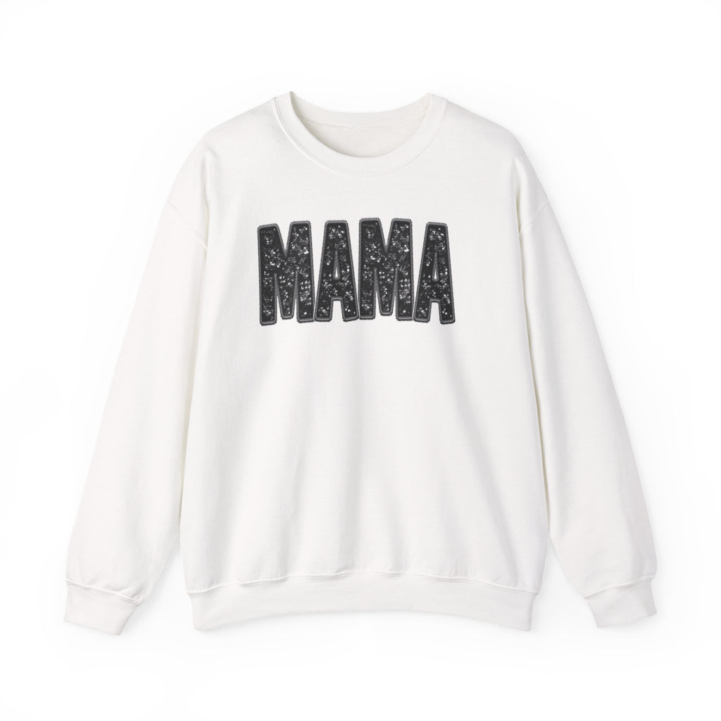 MAMA Glitter Block Letters Sweatshirt | Mama Shirt