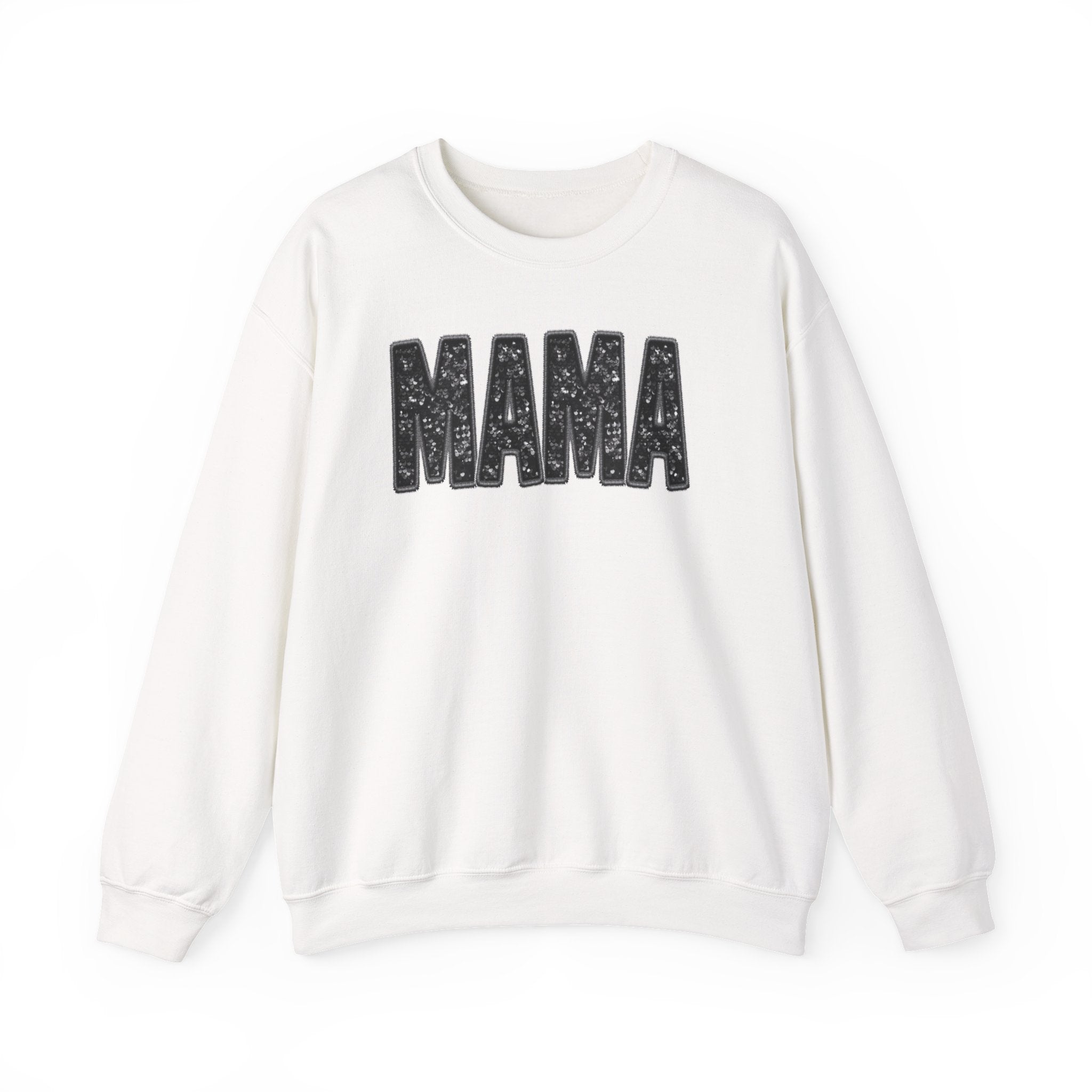 MAMA Glitter Block Letters Sweatshirt | Mama Shirt