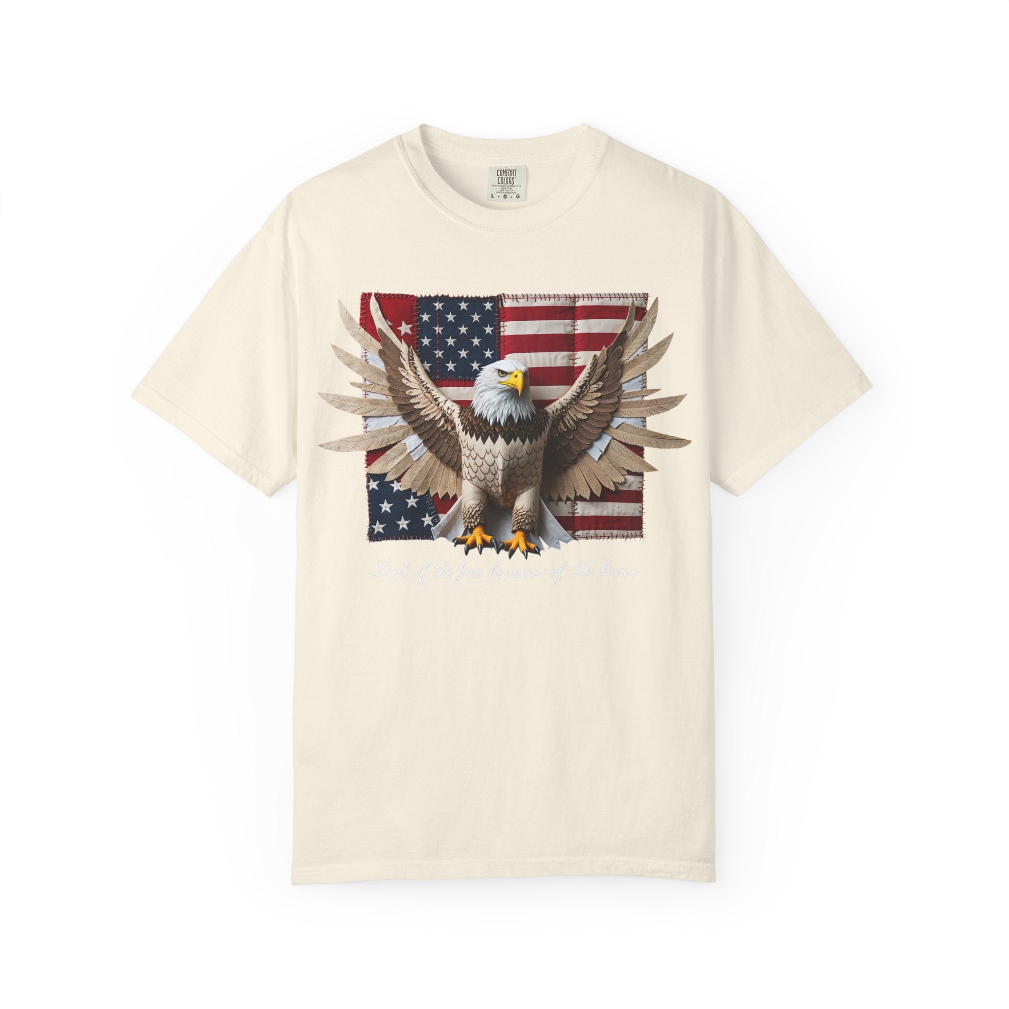 American Eagle Flag T-Shirt – Patriotic Bald Eagle Graphic Tee