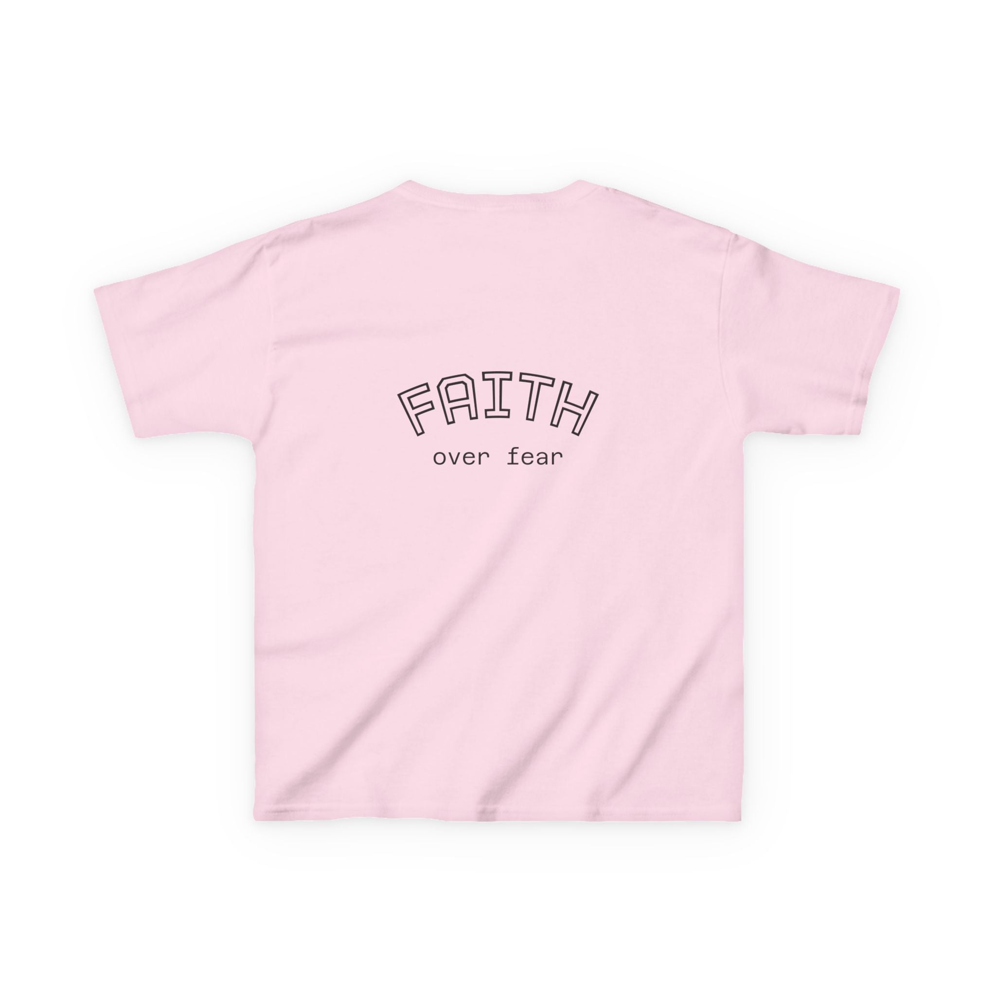 Faith Over Fear Kids T-Shirt | Christian Typography Tee