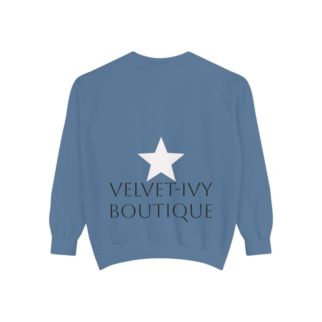 Red Stars New Day Sweatshirt | 'do good' Typography Crewneck