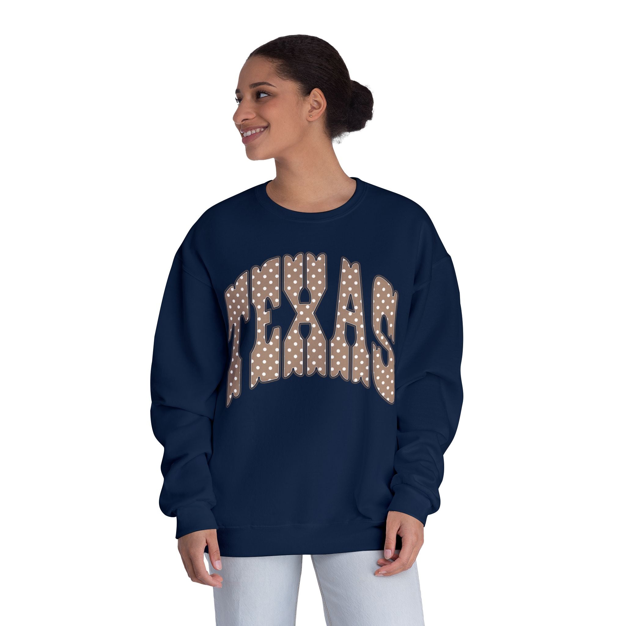 Texas Leopard Print Crewneck Sweatshirt