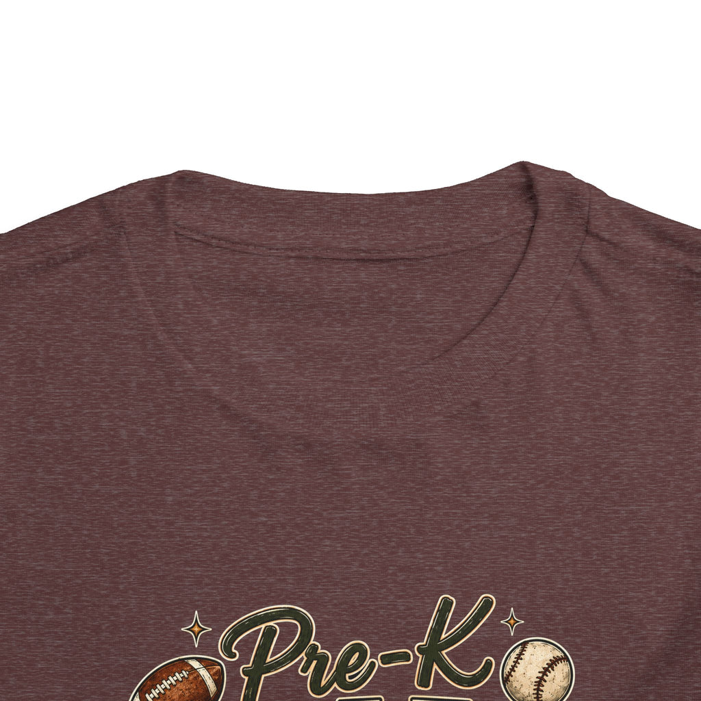 Pre-K Grade Toddler Tee — Back to School Sports Design