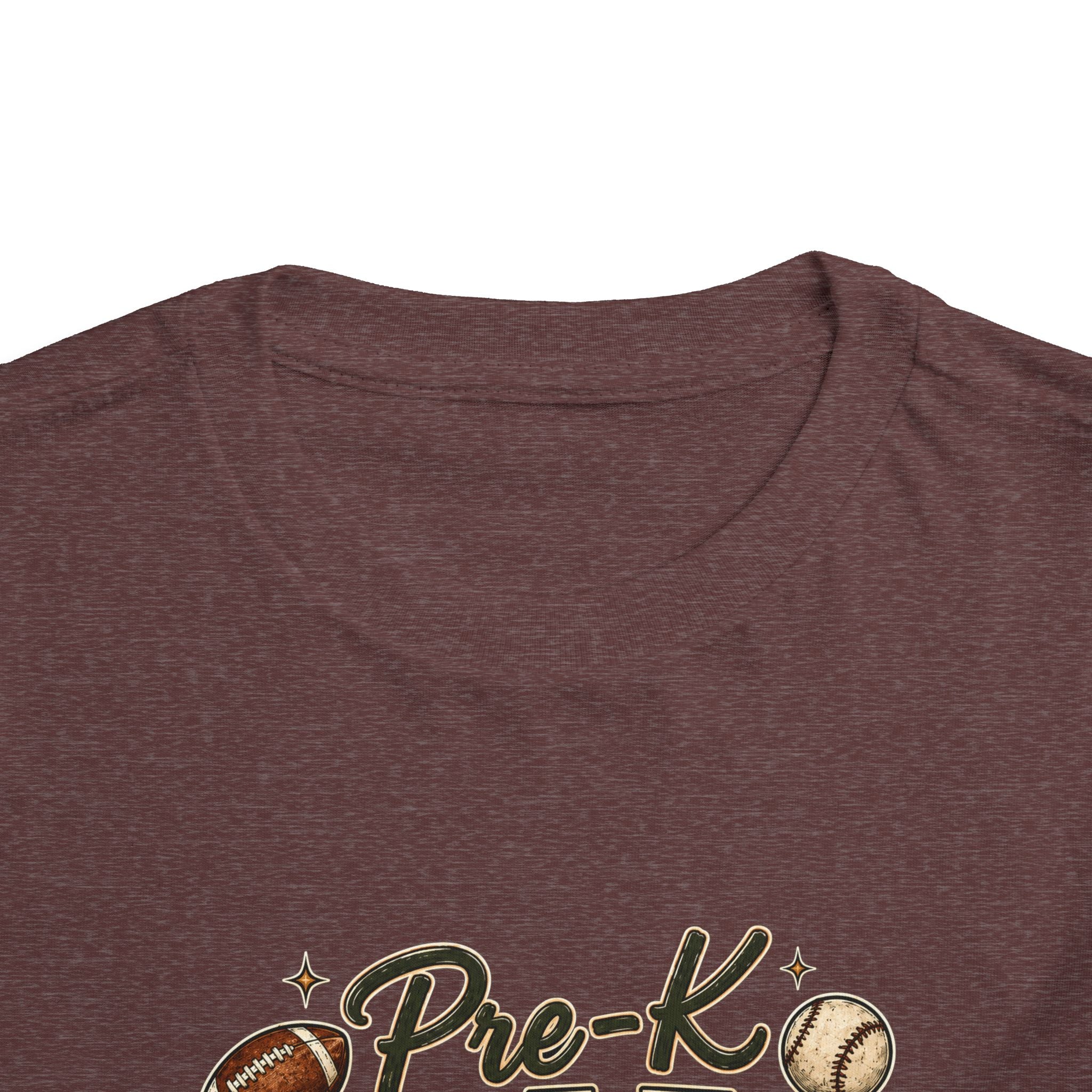 Pre-K Grade Toddler Tee — Back to School Sports Design