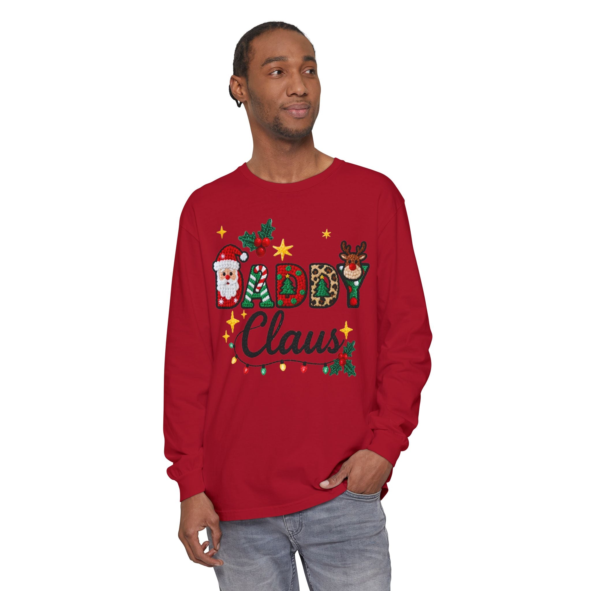 Daddy Claus Christmas Long Sleeve Tee