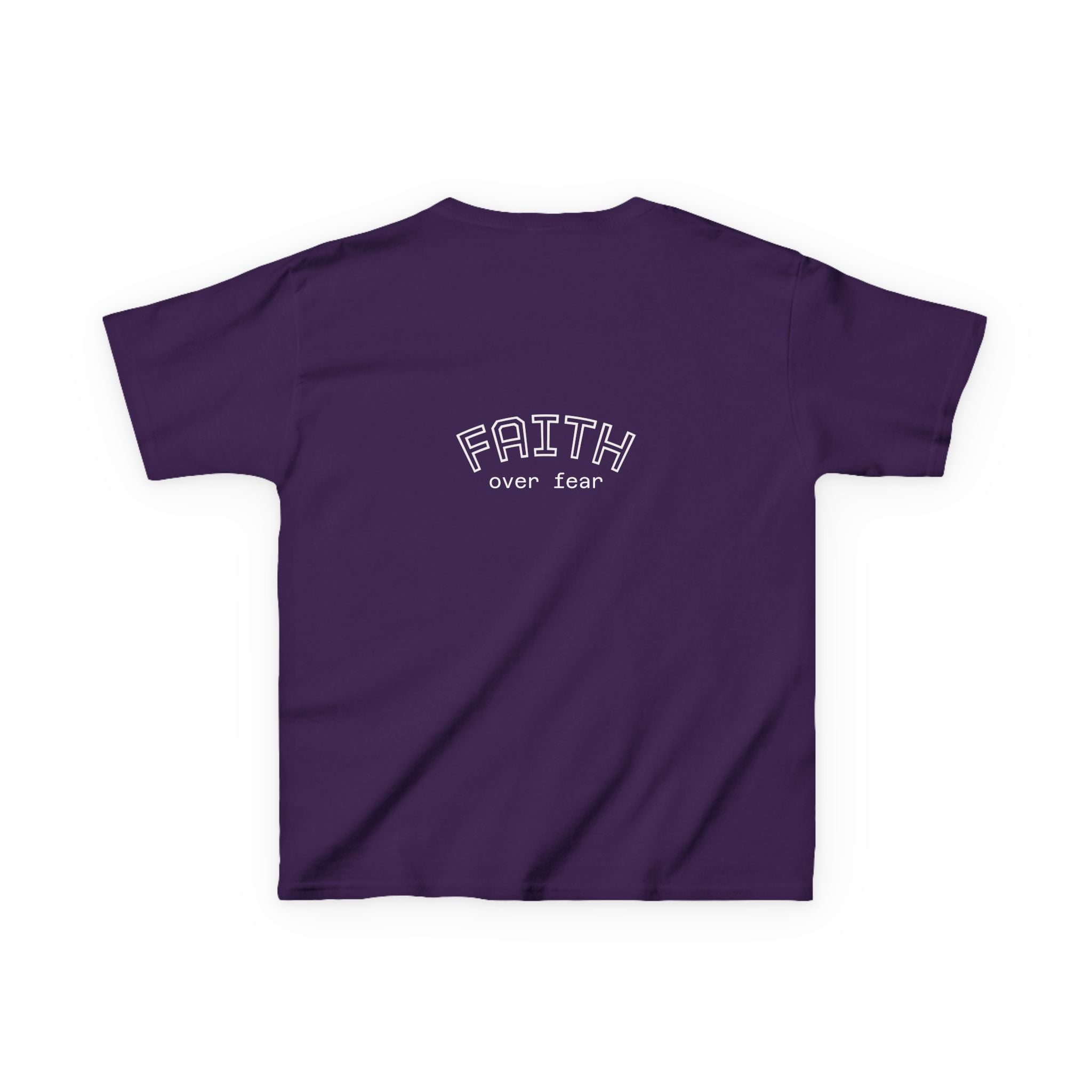 Faith Over Fear Kids Tee | Inspirational Christian Youth Shirt