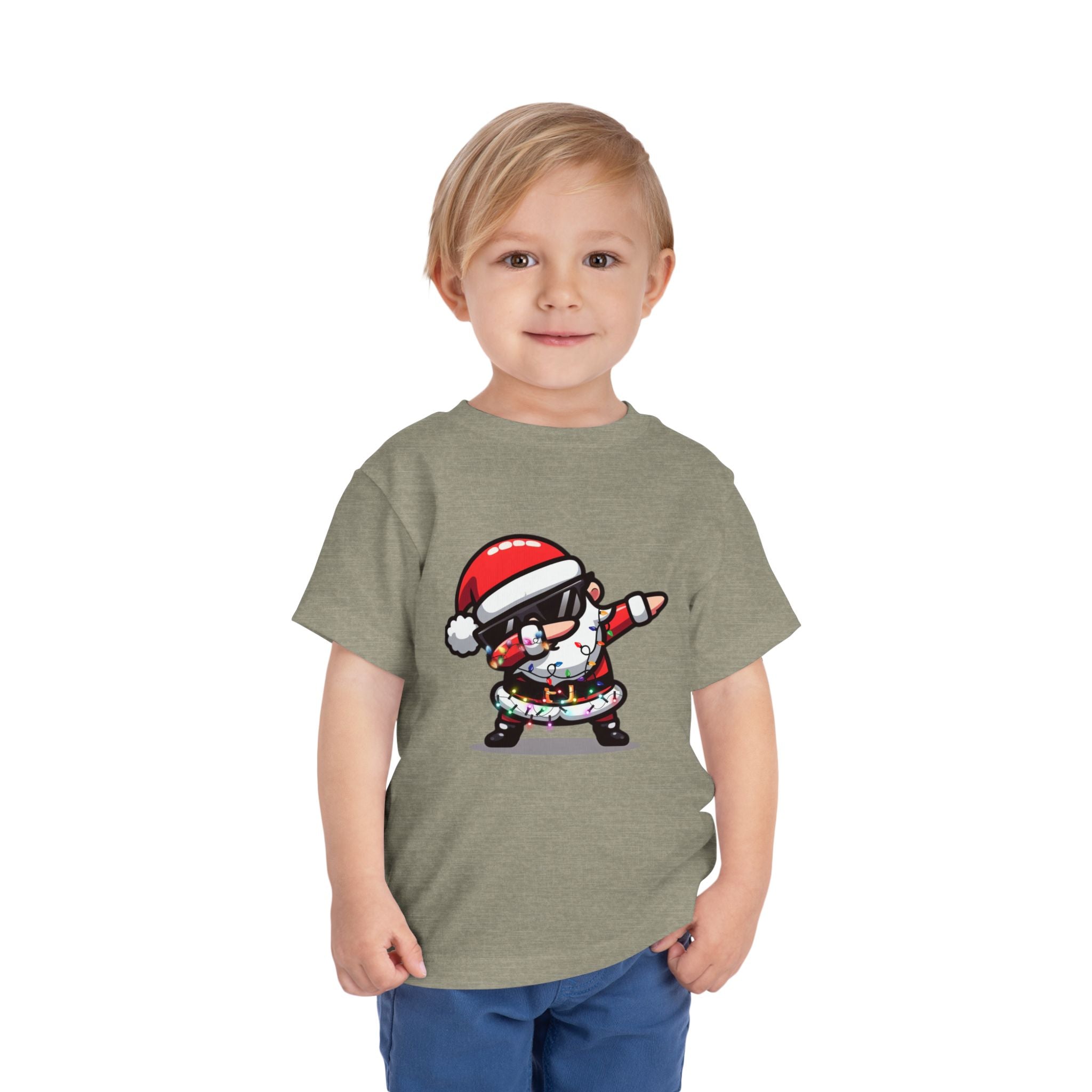 Toddler Tee — Dabbing Santa Holiday Kids Shirt