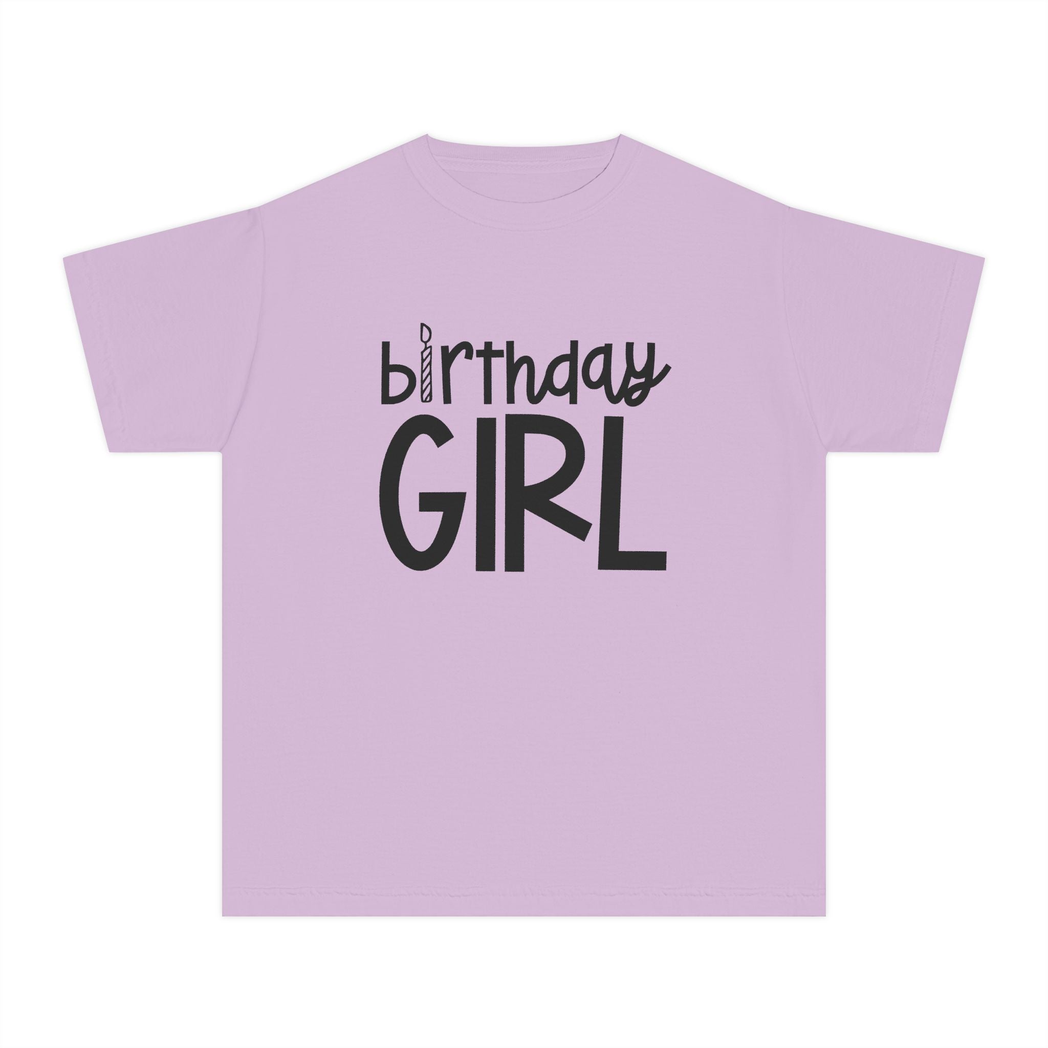 Birthday Girl Tee — Kids 4th Birthday Shirt with Pink Balloon Back Design