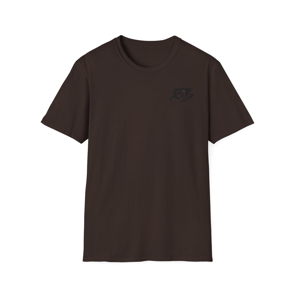 R&B Minimalist Logo T-Shirt — Retro Script Chest Print