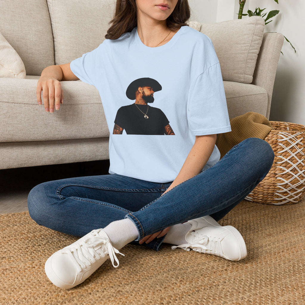 Cowboy Portrait T‑Shirt — Minimal Western Portrait Tee