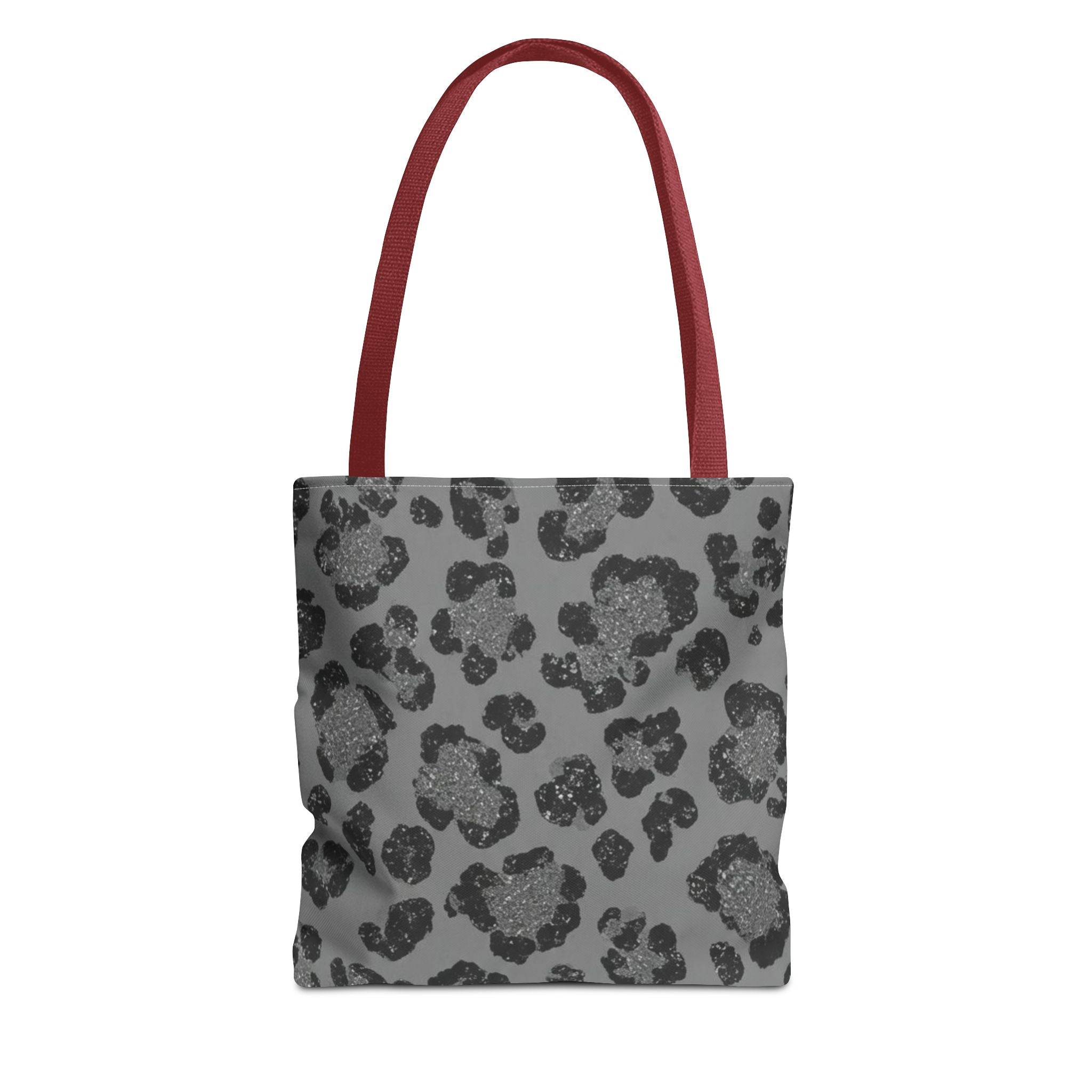 Leopard Print Tote Bag — Grey Animal Pattern All-Over-Print Tote