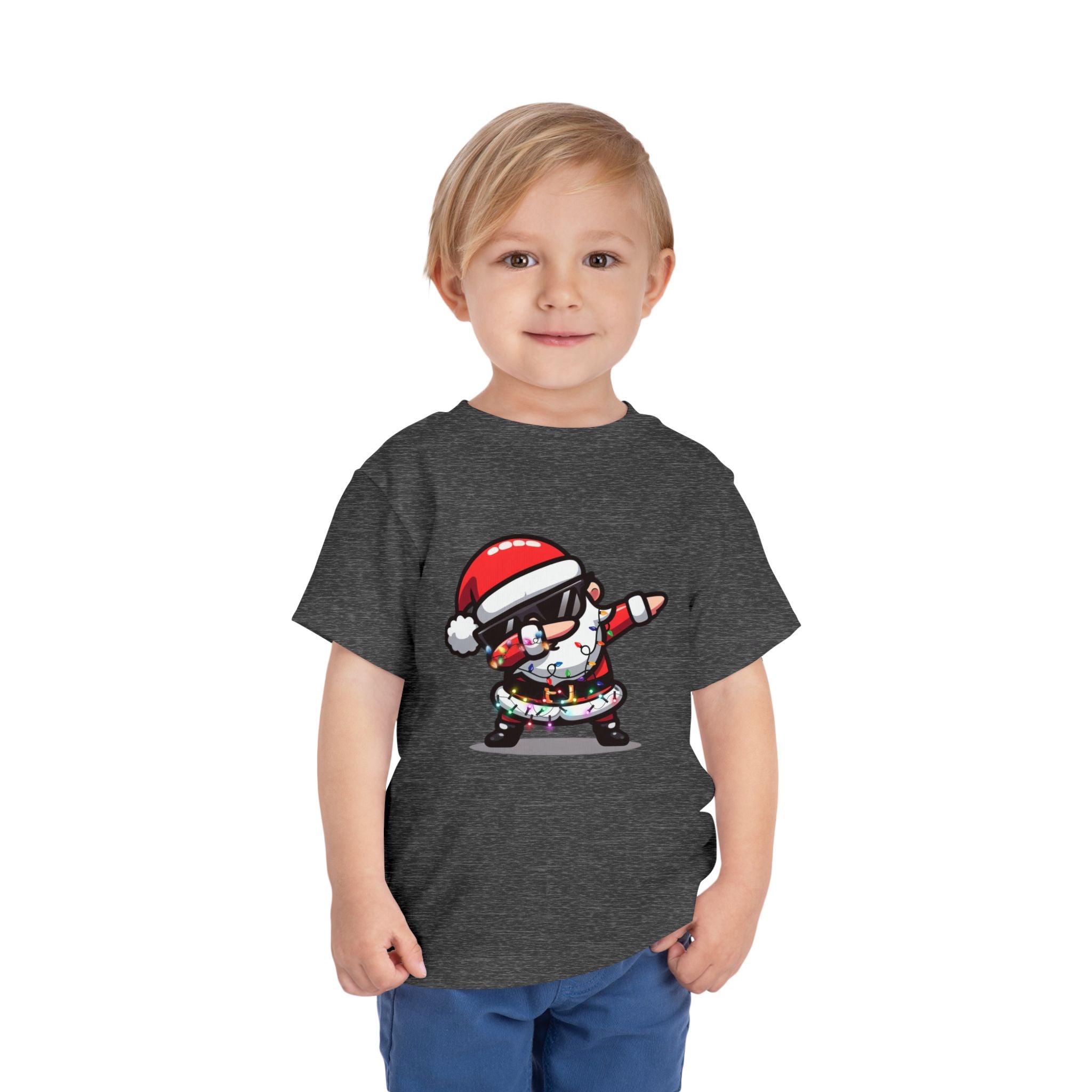 Toddler Tee — Dabbing Santa Holiday Kids Shirt