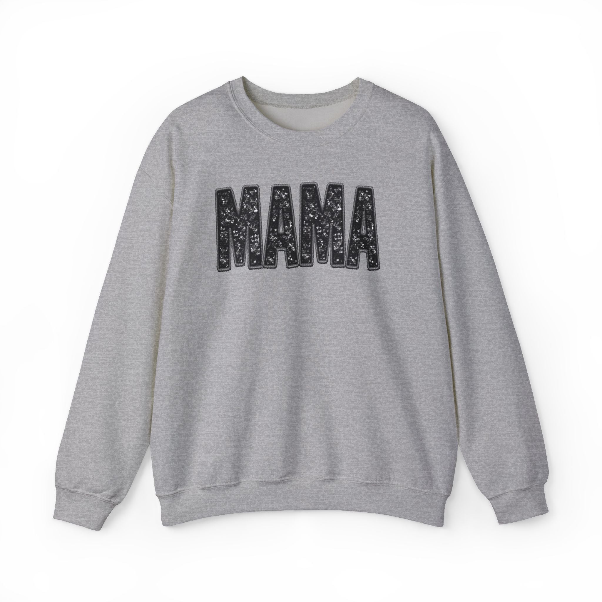MAMA Glitter Block Letters Sweatshirt | Mama Shirt
