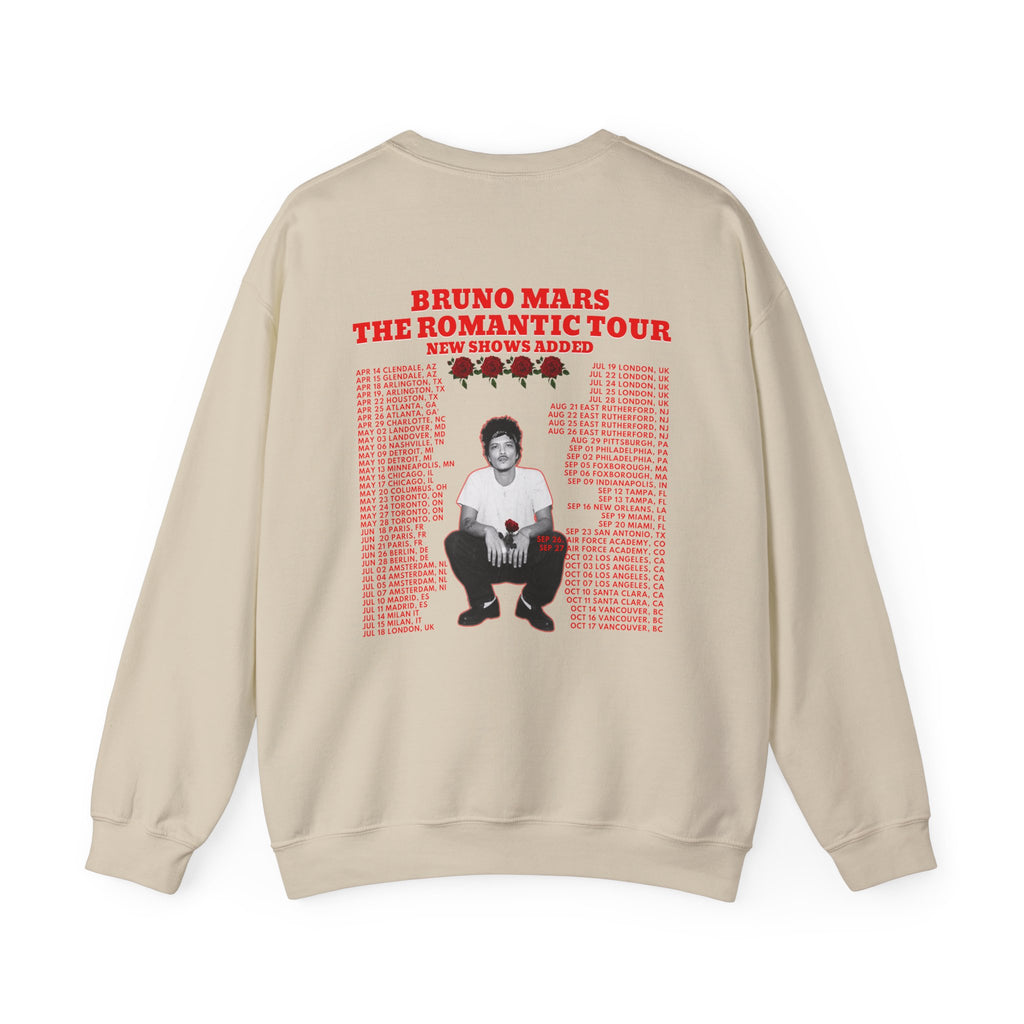 Tour Crewneck Sweatshirt — The Romantic Tour Graphic