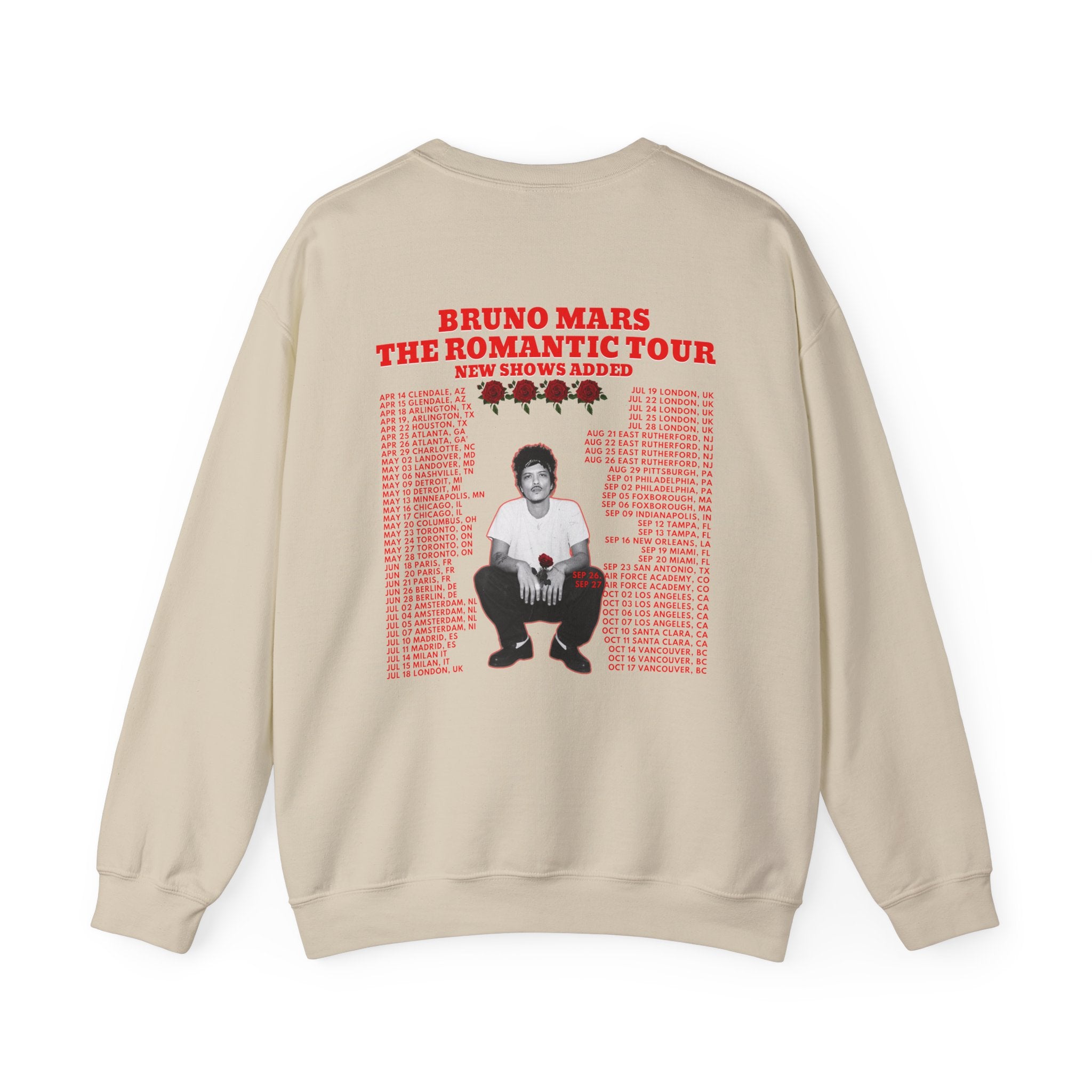 Tour Crewneck Sweatshirt — The Romantic Tour Graphic
