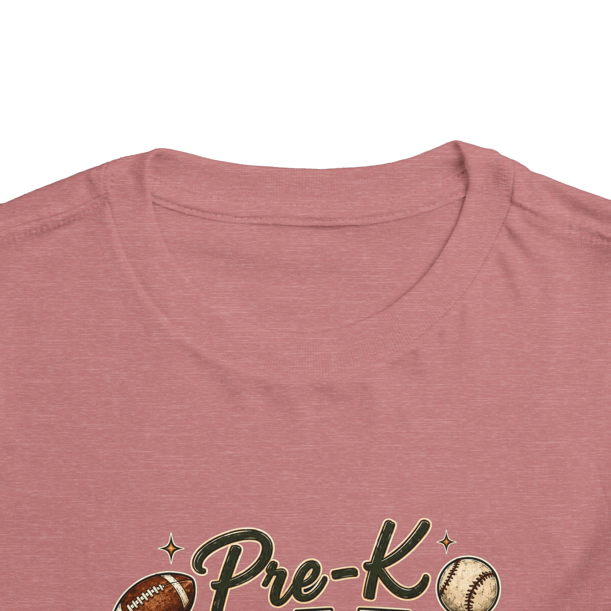 Pre-K Grade Toddler Tee — Back to School Sports Design
