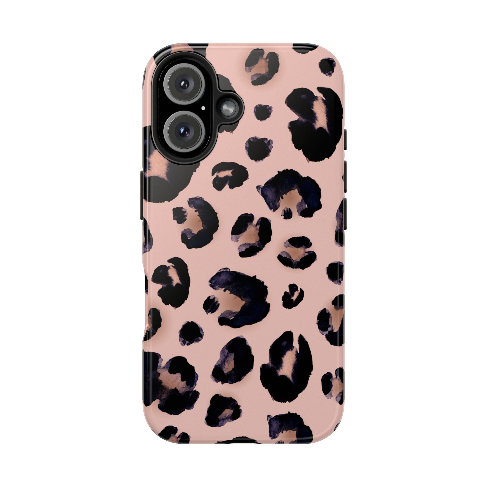 Leopard Print Tough Phone Case — Pink Animal Print Protective Cover
