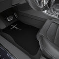 Religious Car Mats (Set of 4) — Black Floor Mats with Cross Design