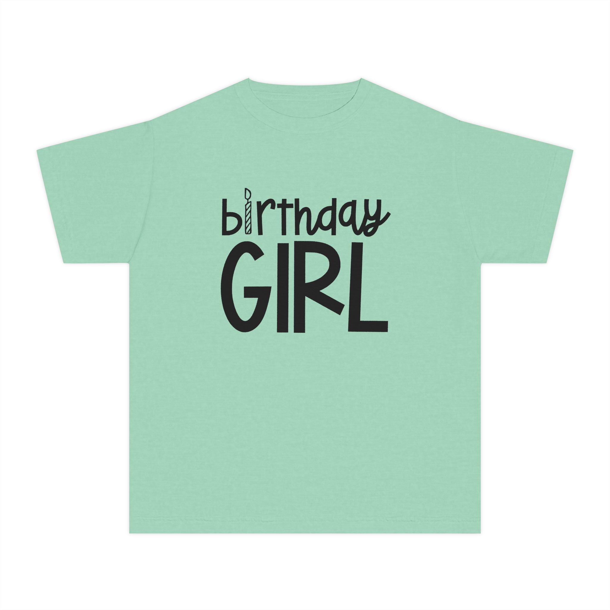 Birthday Girl Tee — Kids 4th Birthday Shirt with Pink Balloon Back Design
