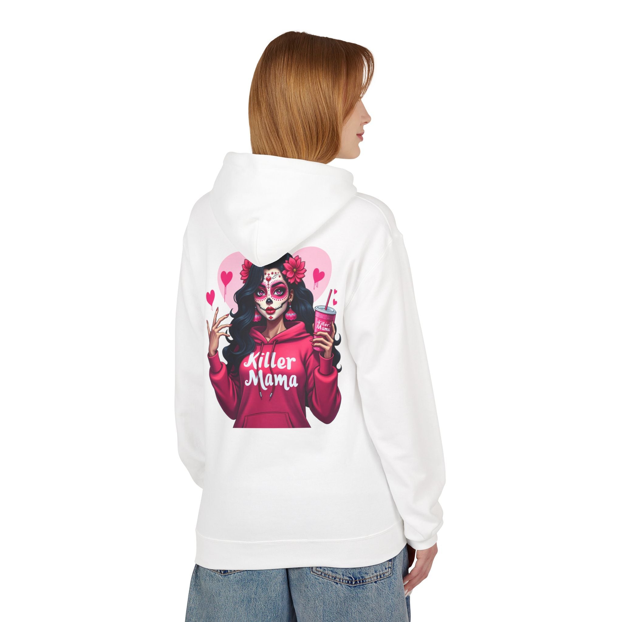 Killer Mama Hoodie — Day of the Dead Sugar Skull Mom Graphic Hoodie