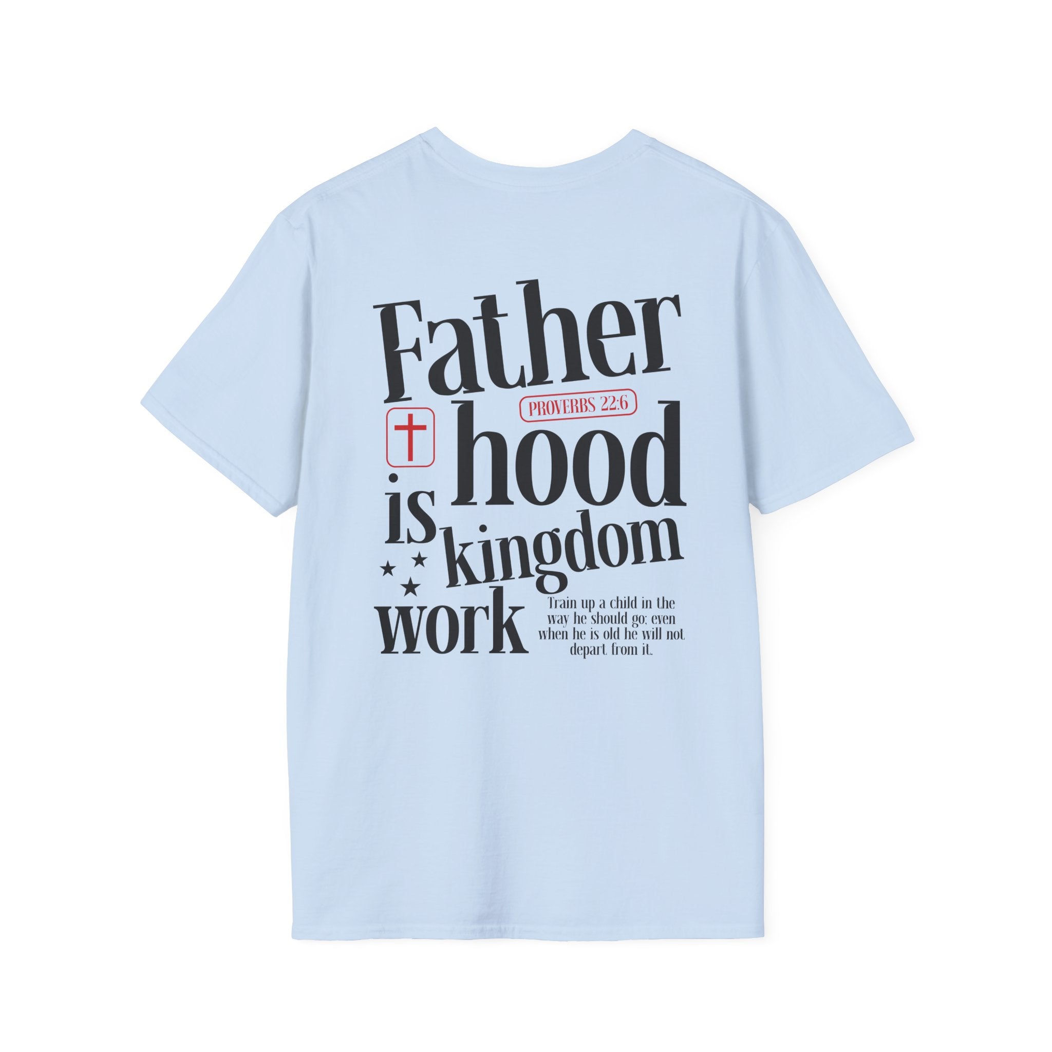 Fatherhood T-Shirt — Minimal 'Father + Hood' Dad Tee | New Dad Gift, Father’s Day
