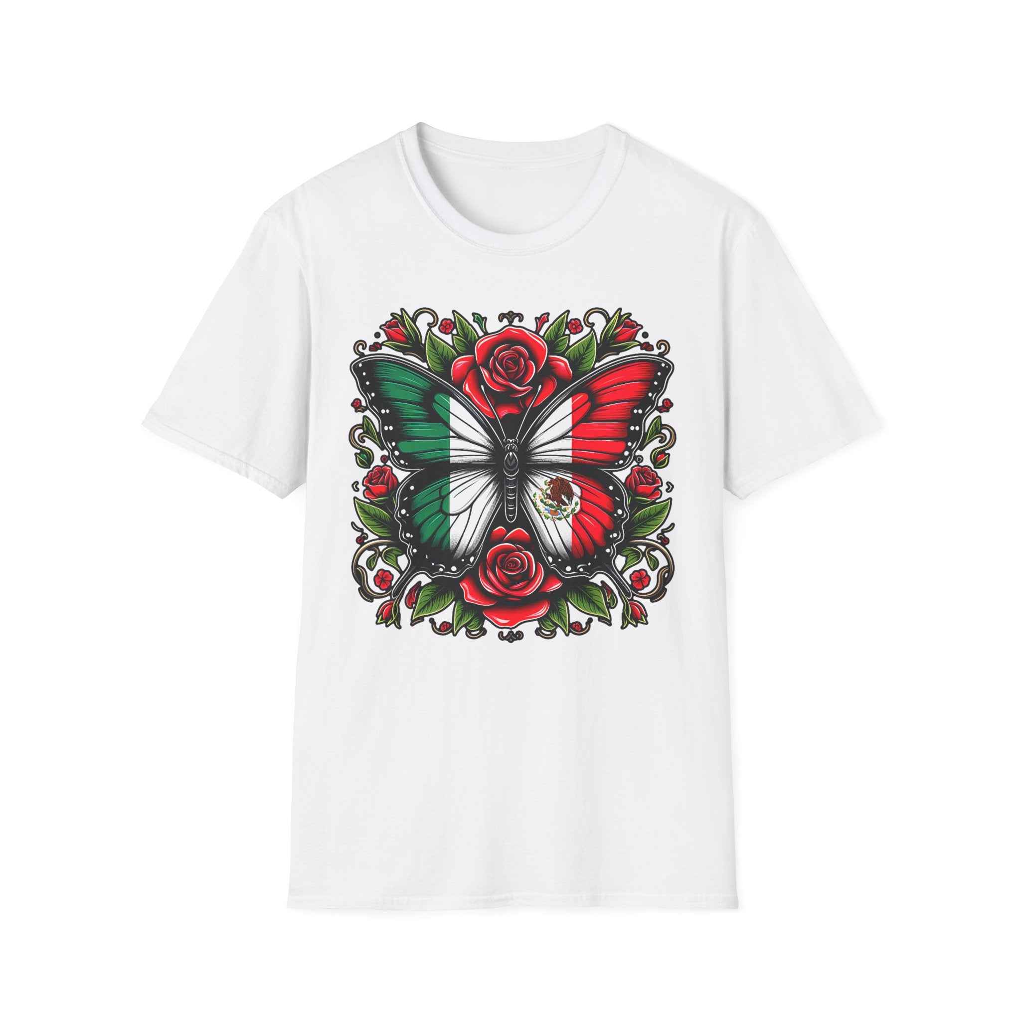 Mexican Flag Butterfly T-Shirt — Rose & Eagle Graphic Tee