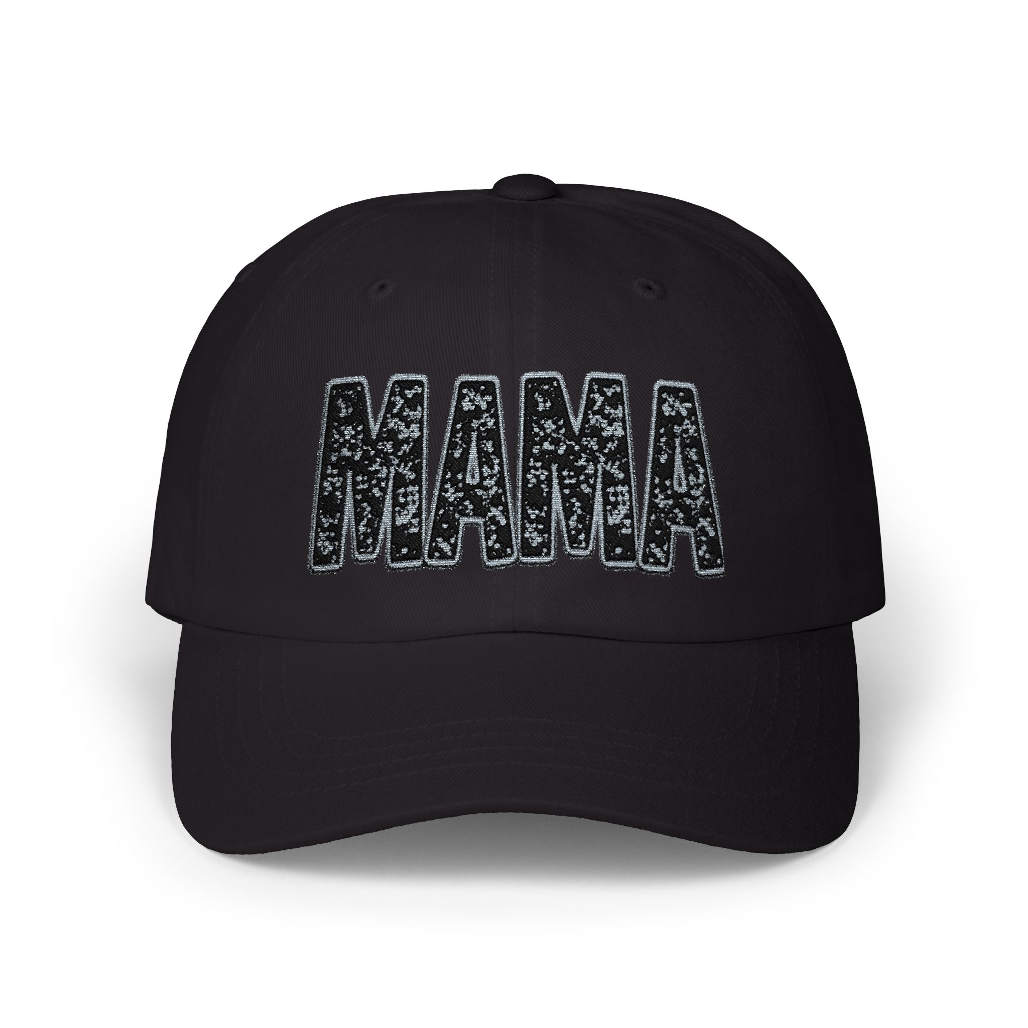 MAMA embroidered cap | Classic Dad Cap, sequin-look script