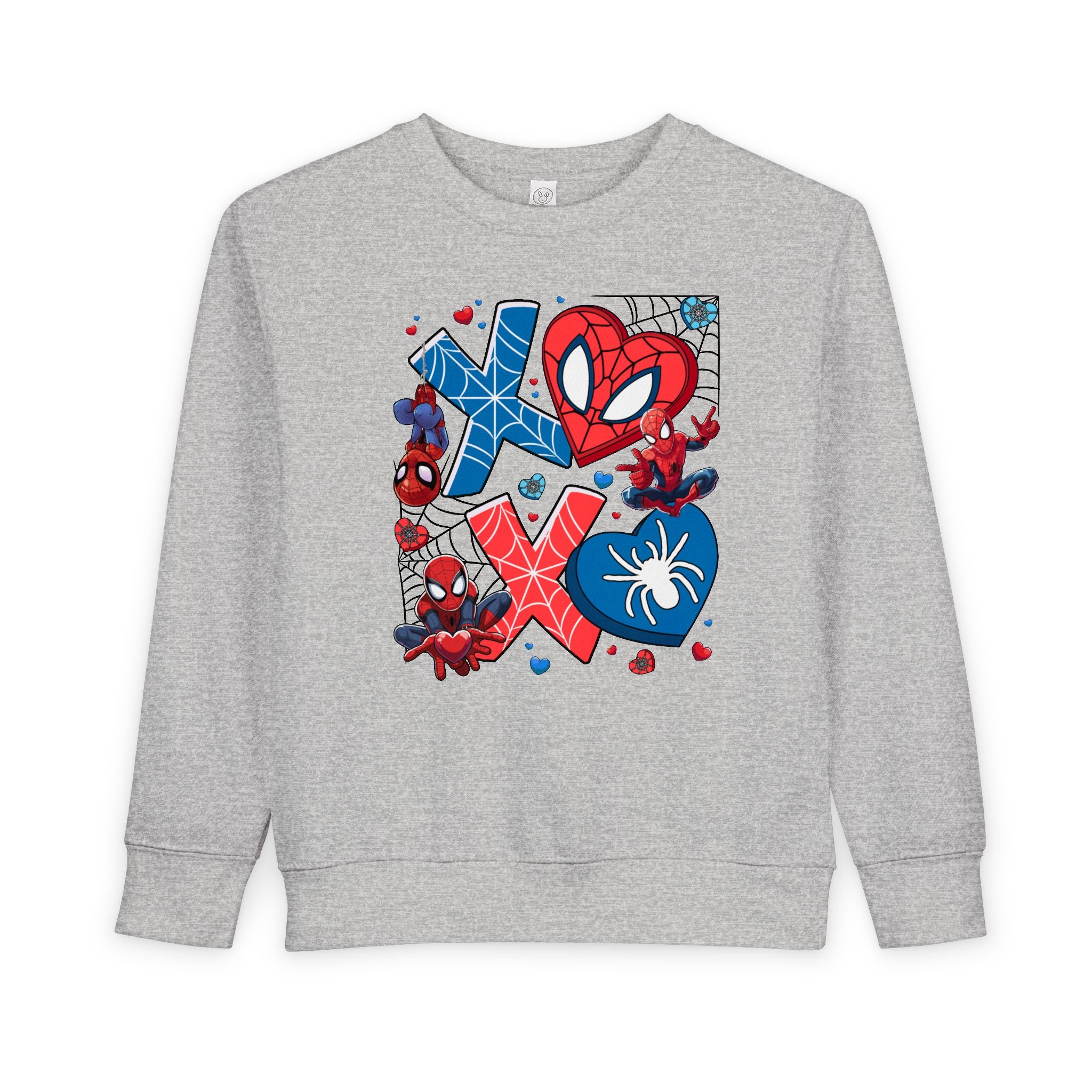 Spiderman Heart Valentines Toddler Sweatshirt