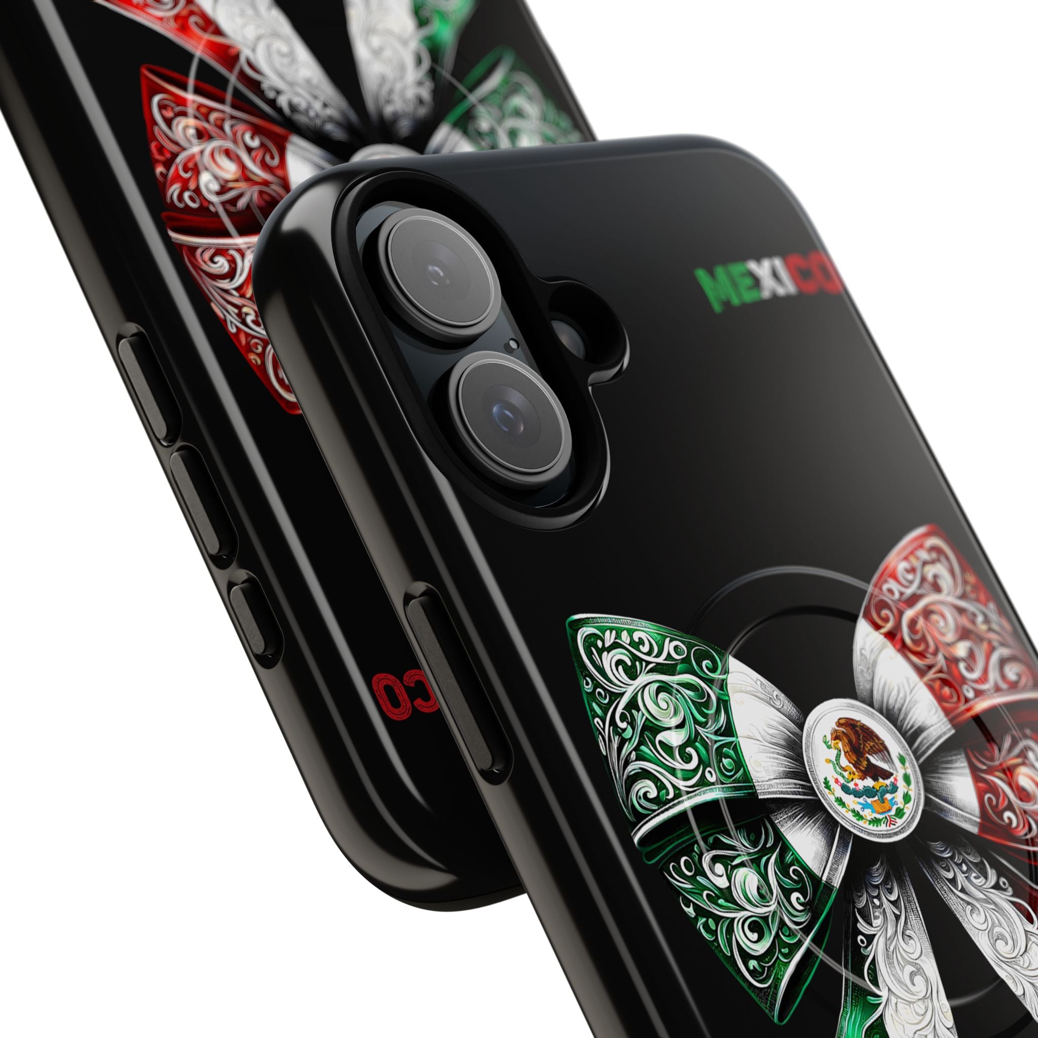 Mexican Flag Bow Tough Magnetic Phone Case — Patriotic Mexico iPhone Cover