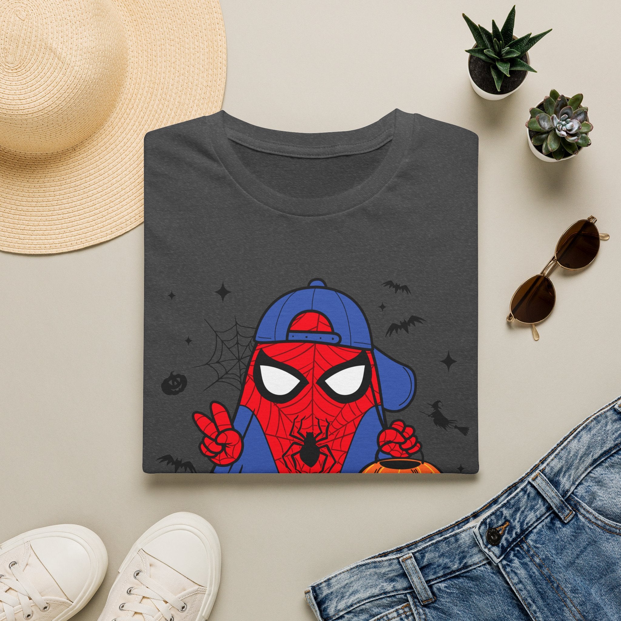 Spidey Trick-or-Treat T-Shirt — Cute Halloween Spider-Man Costume Tee