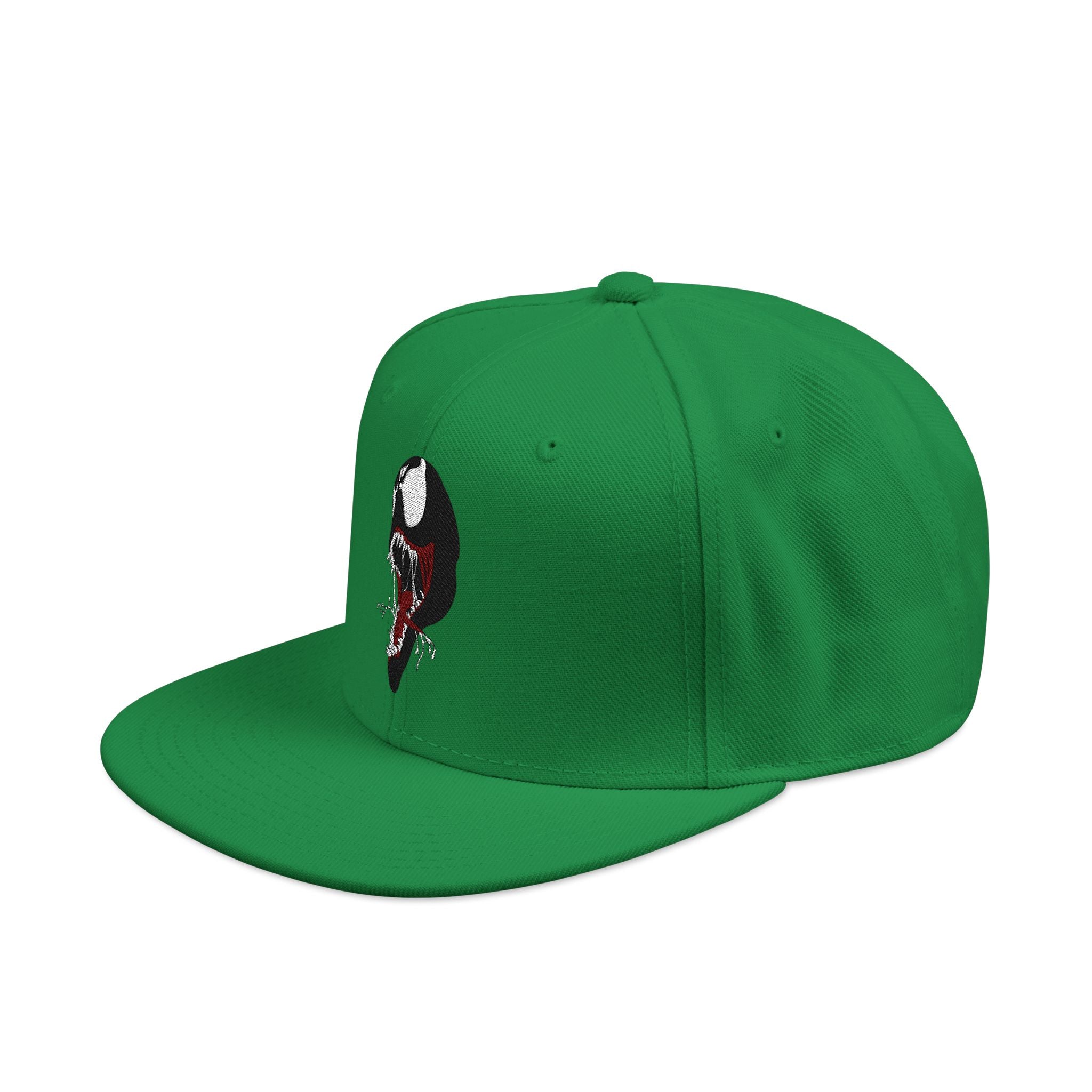 Embroidered Skull & Roses Snapback Hat — Gothic Streetwear Cap