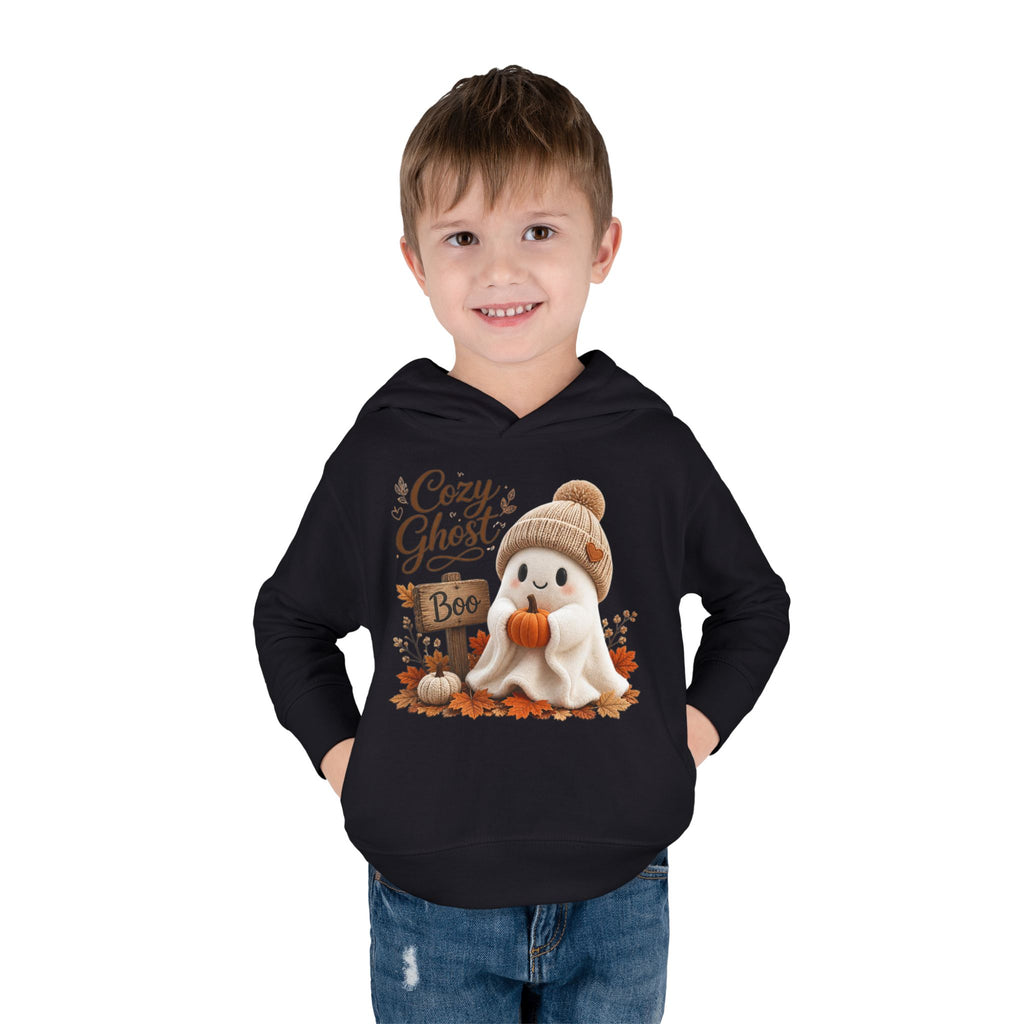 Toddler Hoodie – 'Cozy Ghost' Fall Halloween Pullover