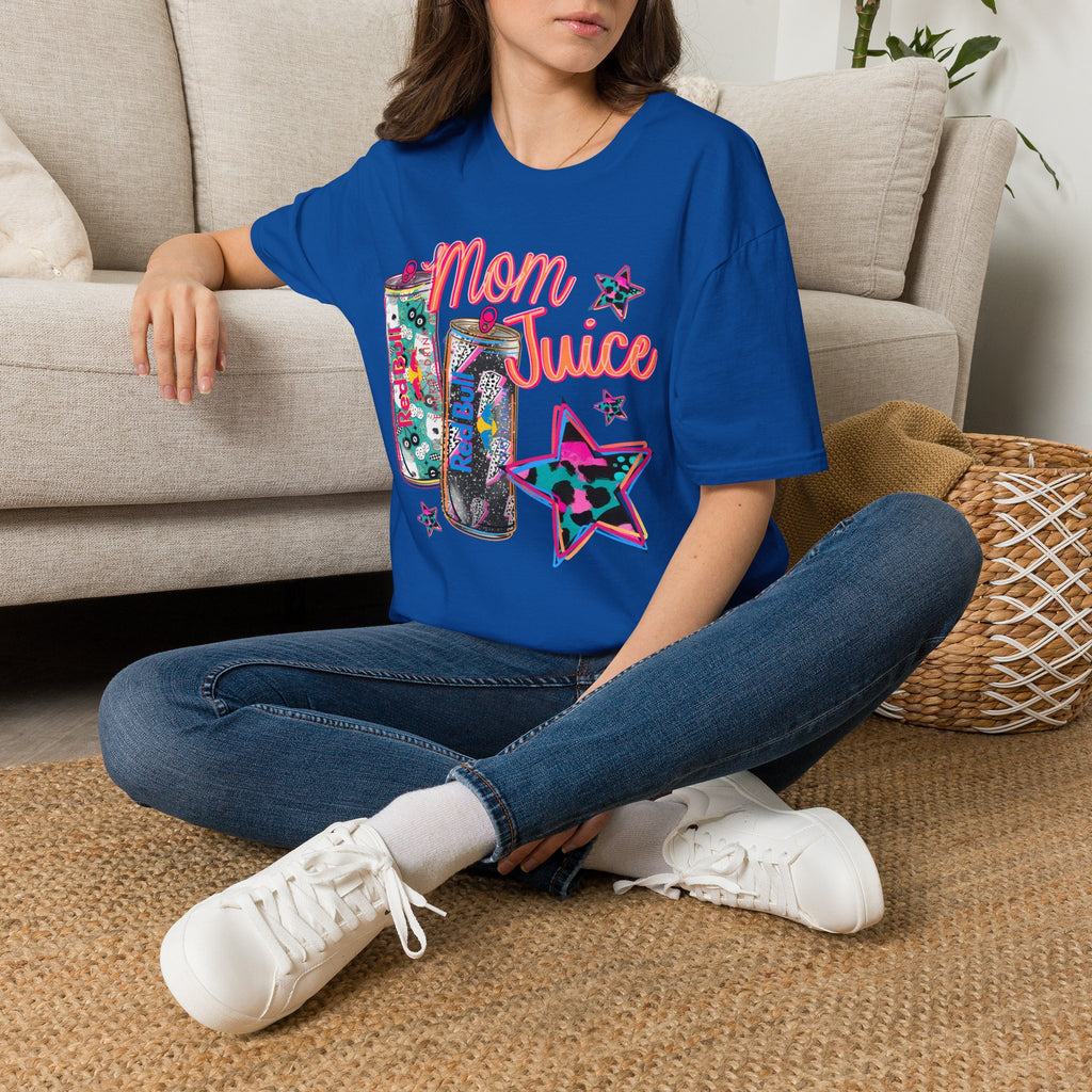Mom Juice T-Shirt — Funny Red Bull Energy Drink Graphic Tee for Moms