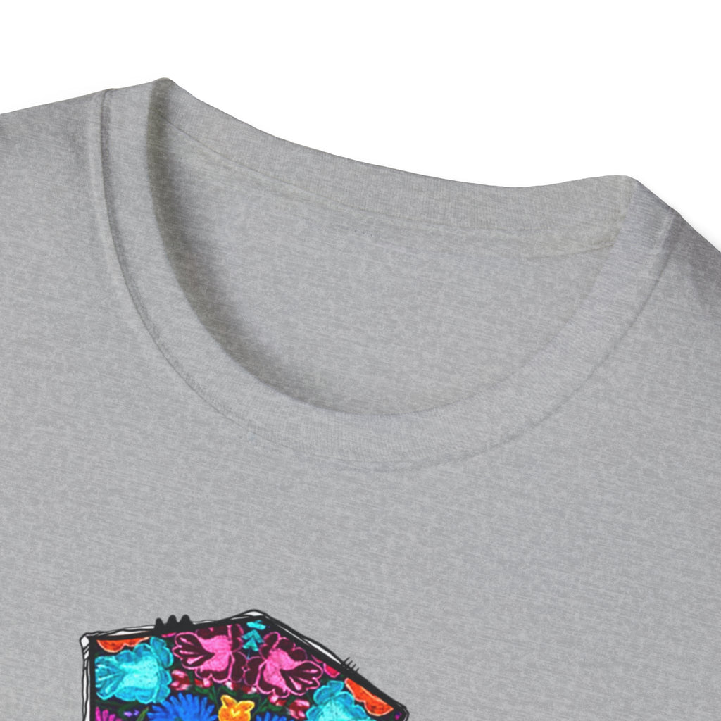 Our Lady of Guadalupe Cross T-Shirt | Religious Mexican Folk Art
