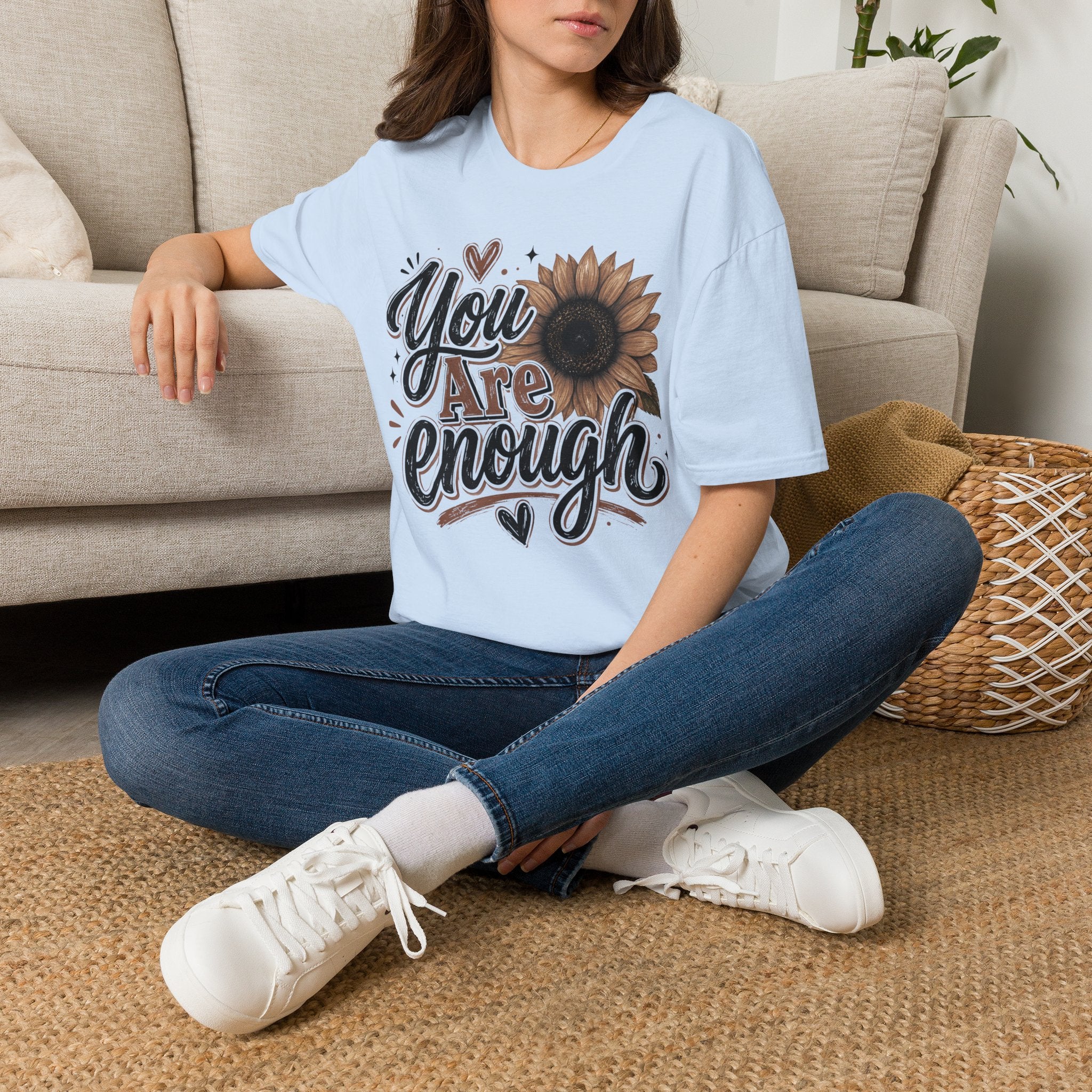 You Are Enough Sunflower T-Shirt
