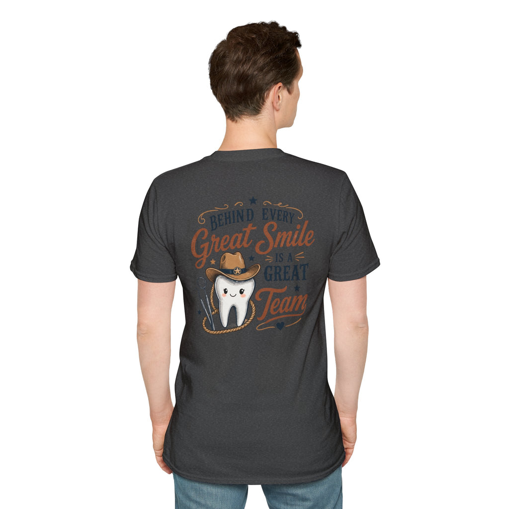 Cowboy Tooth Tee — Cute Western Dental Graphic T-Shirt