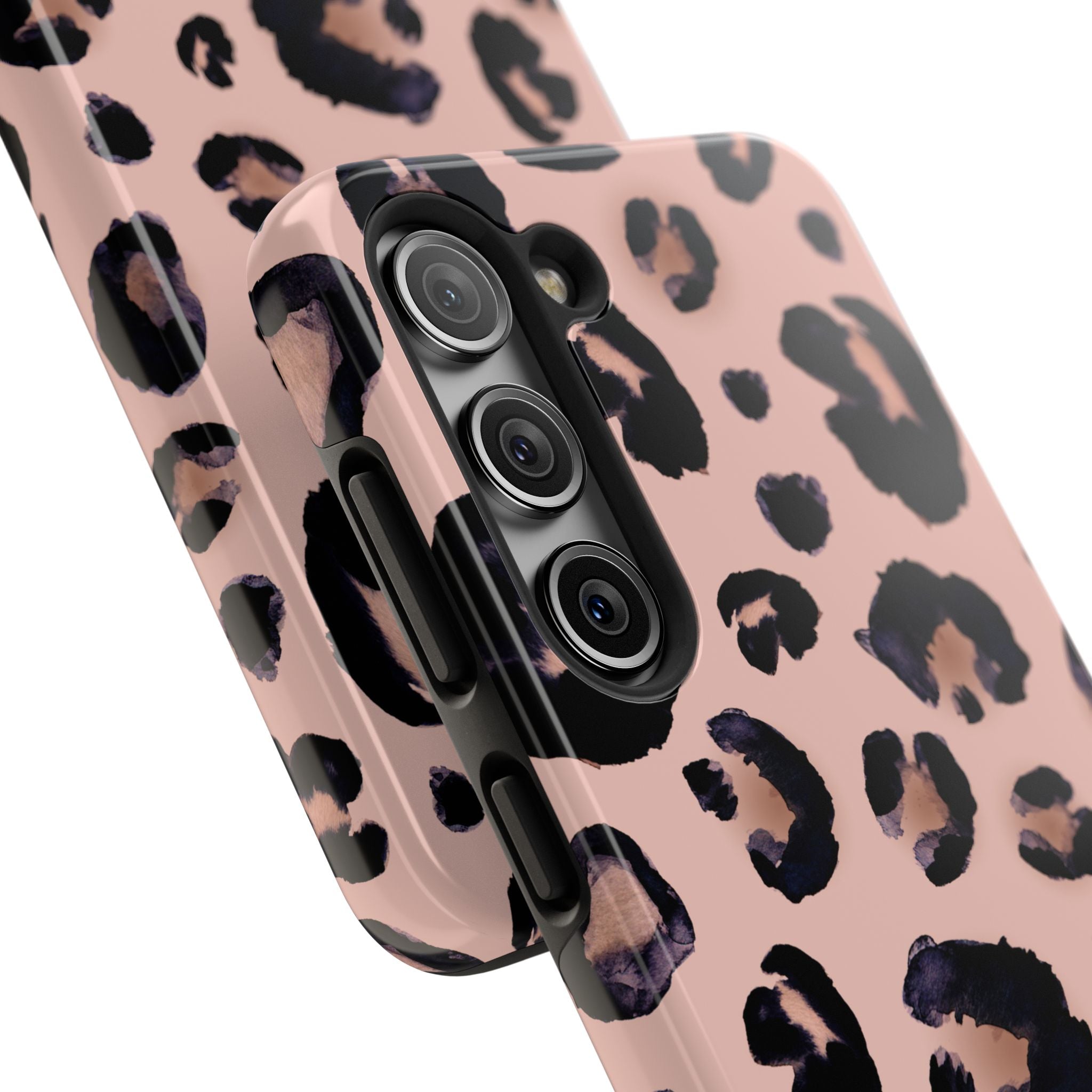 Leopard Print Tough Phone Case — Pink Animal Print Protective Cover