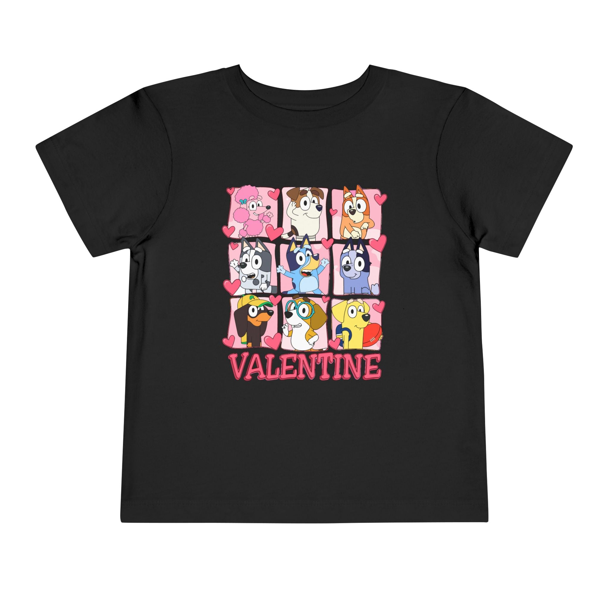 Valentine Puppy Grid Toddler Tee