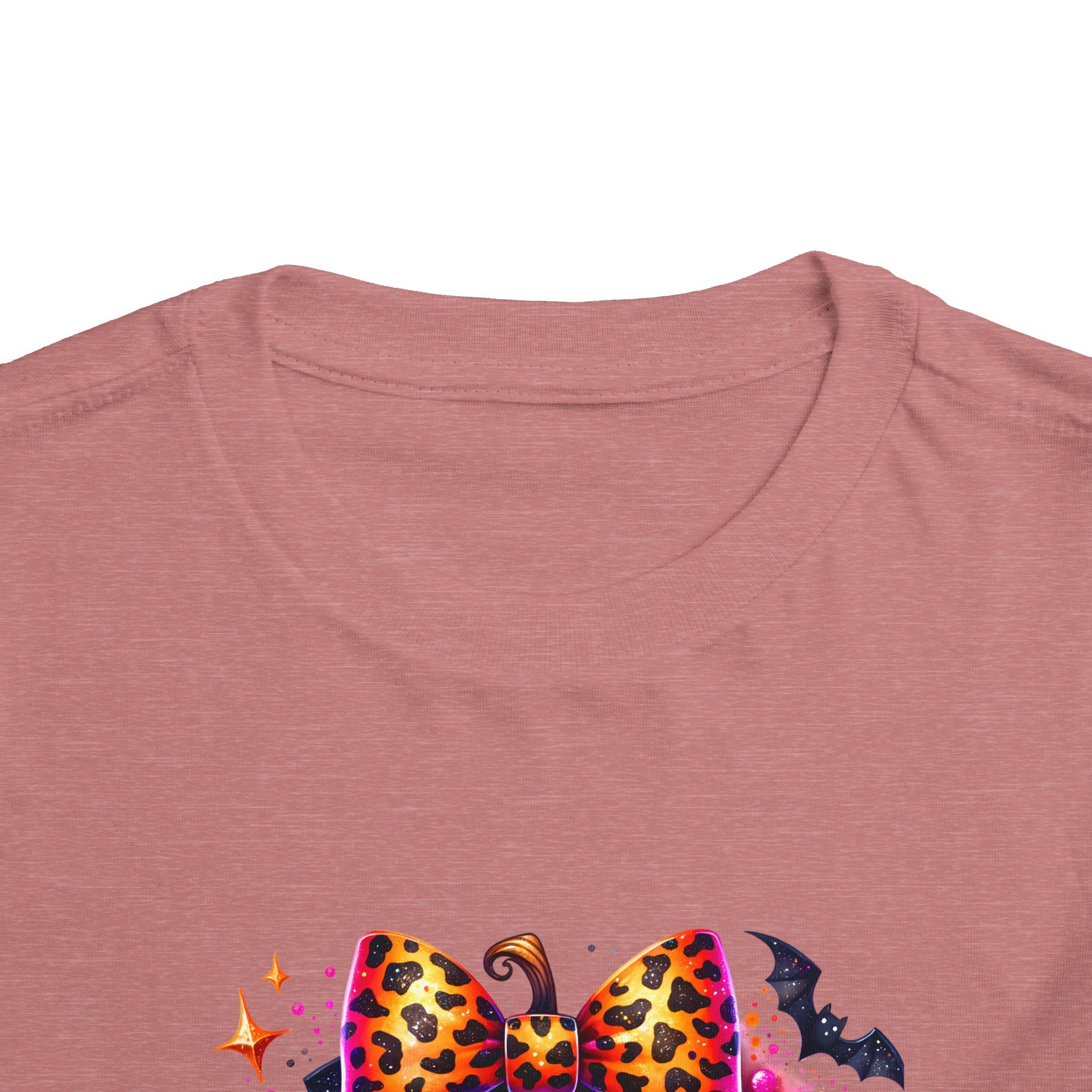 Toddler Tee — "Spooky Season" Pumpkin Bow Halloween Shirt