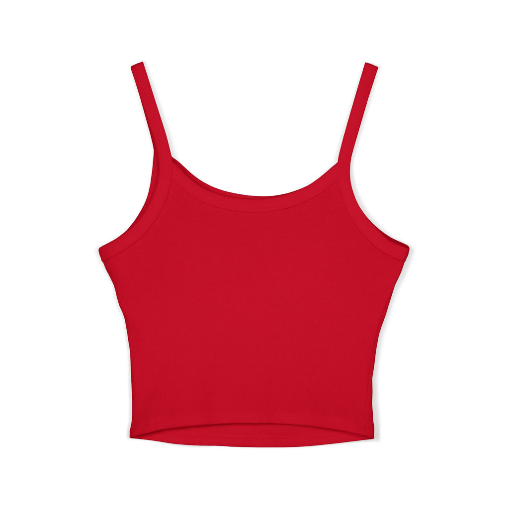 Mini Leopard Print Crop Tank Top — Women's Spaghetti Strap Graphic