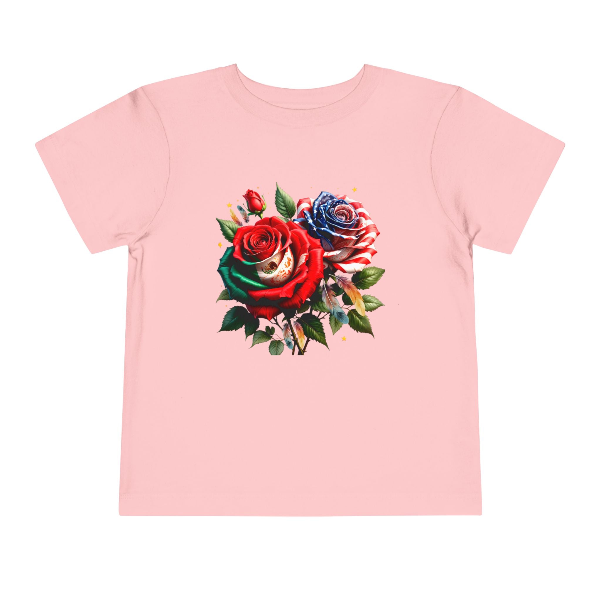 Toddler Tee — Vintage Watercolor Roses Floral Shirt for Kids