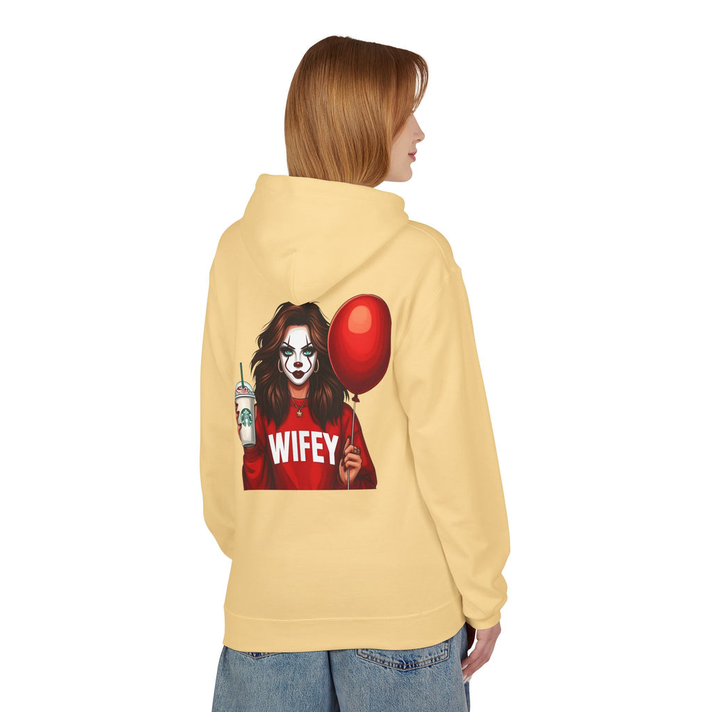 Horror Clown Girl Hoodie – Dark Balloon Graphic Pullover