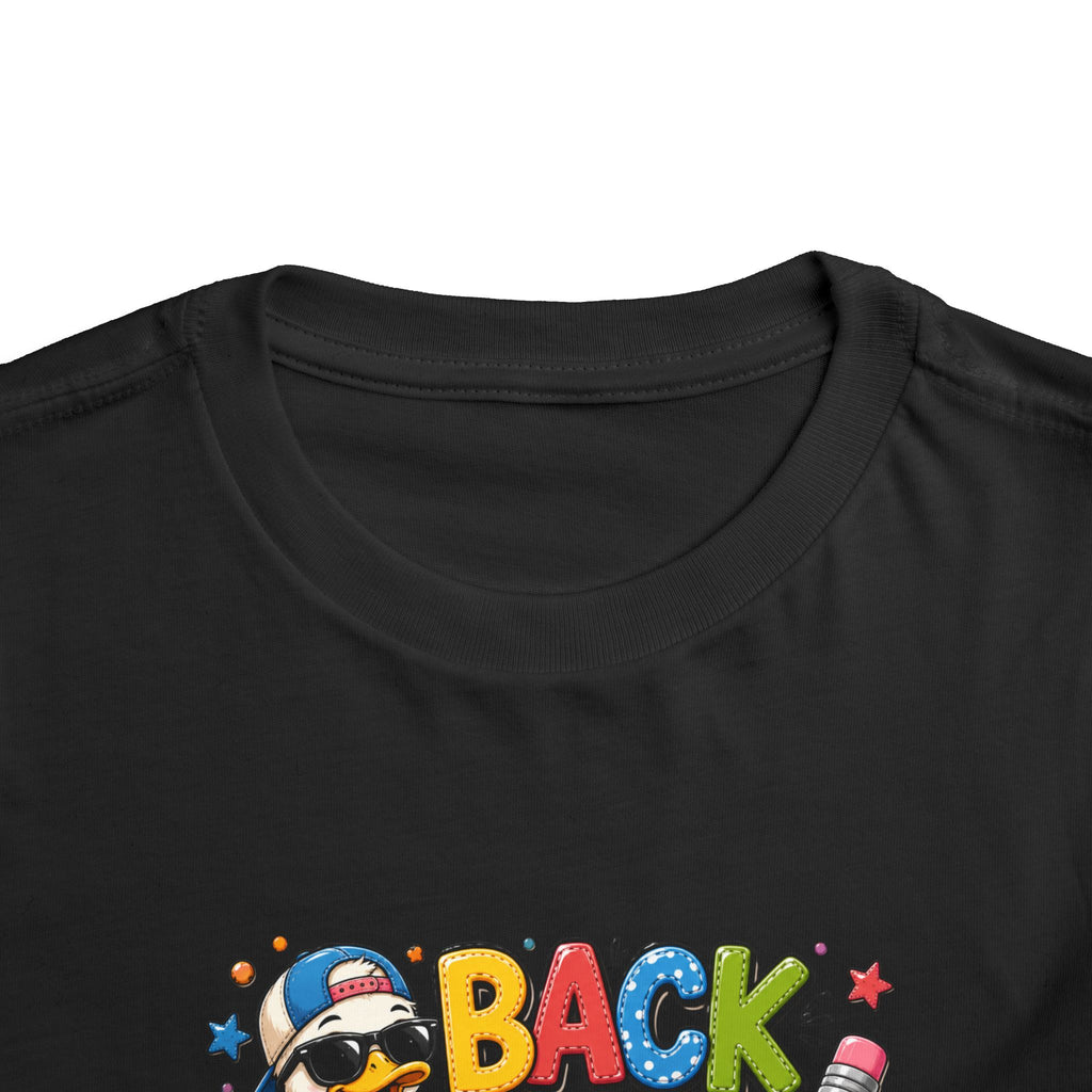 Back to School Toddler Tee — Cute Penguin School Bus Design